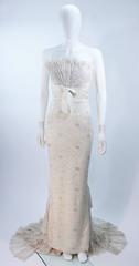 ELIZABETH MASON COUTURE "Vanilla Cloud" Lace Gown Made to Order Wedding