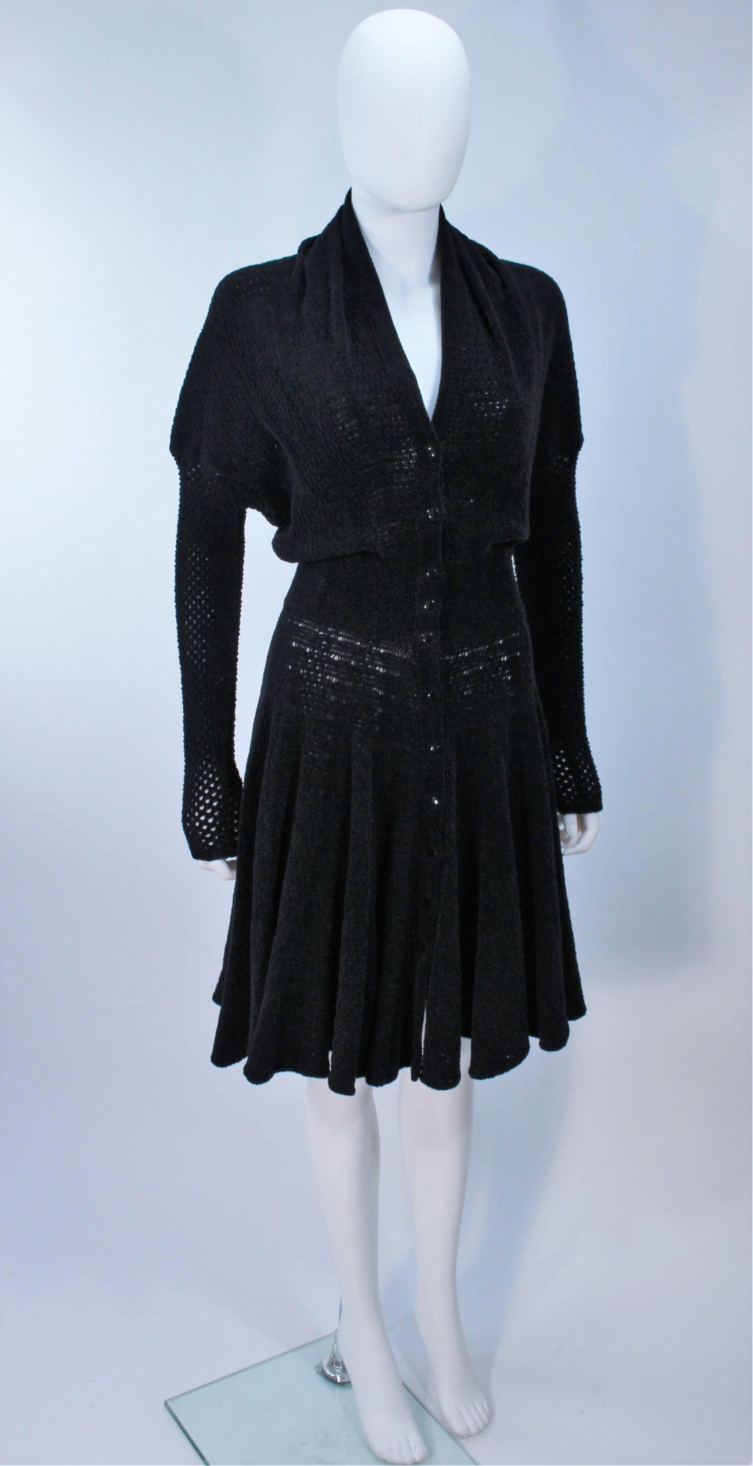 black vintage alaia dress