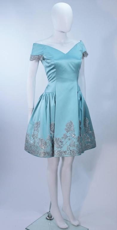 VERA WANG 'Made to Order' Silk Blue Cocktail Dress with Lace Trim Size 6-8  For Sale at 1stDibs | clothes made from silk, clothes made of silk, dress  made of silk