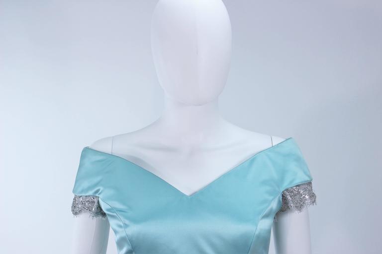 VERA WANG 'Made to Order' Silk Blue Cocktail Dress with Lace Trim Size 6-8  For Sale at 1stDibs | clothes made from silk, clothes made of silk, dress  made of silk