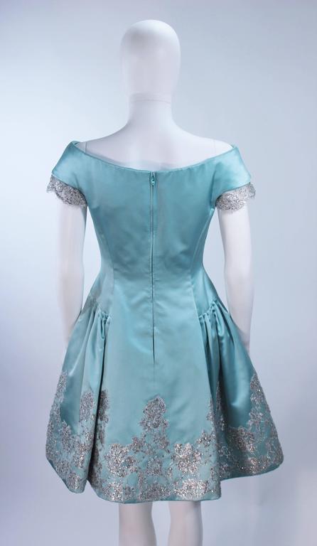 beaded adrianna papell dresses Women's Cape Crewneck Dress - Aqua Dust Navy and White Polka-Dot design Perfect for your next Size:CUSTOM