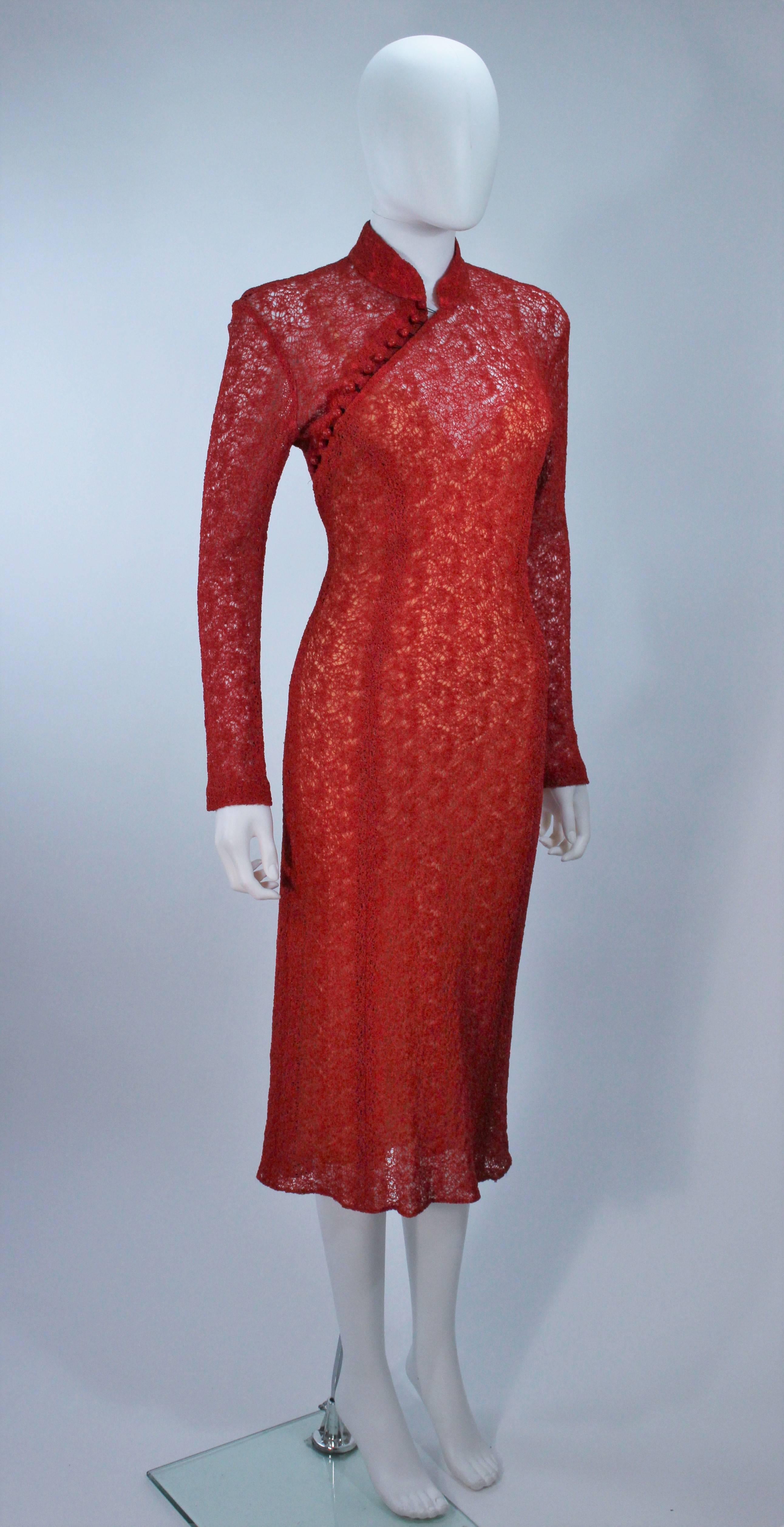 deep coral dress