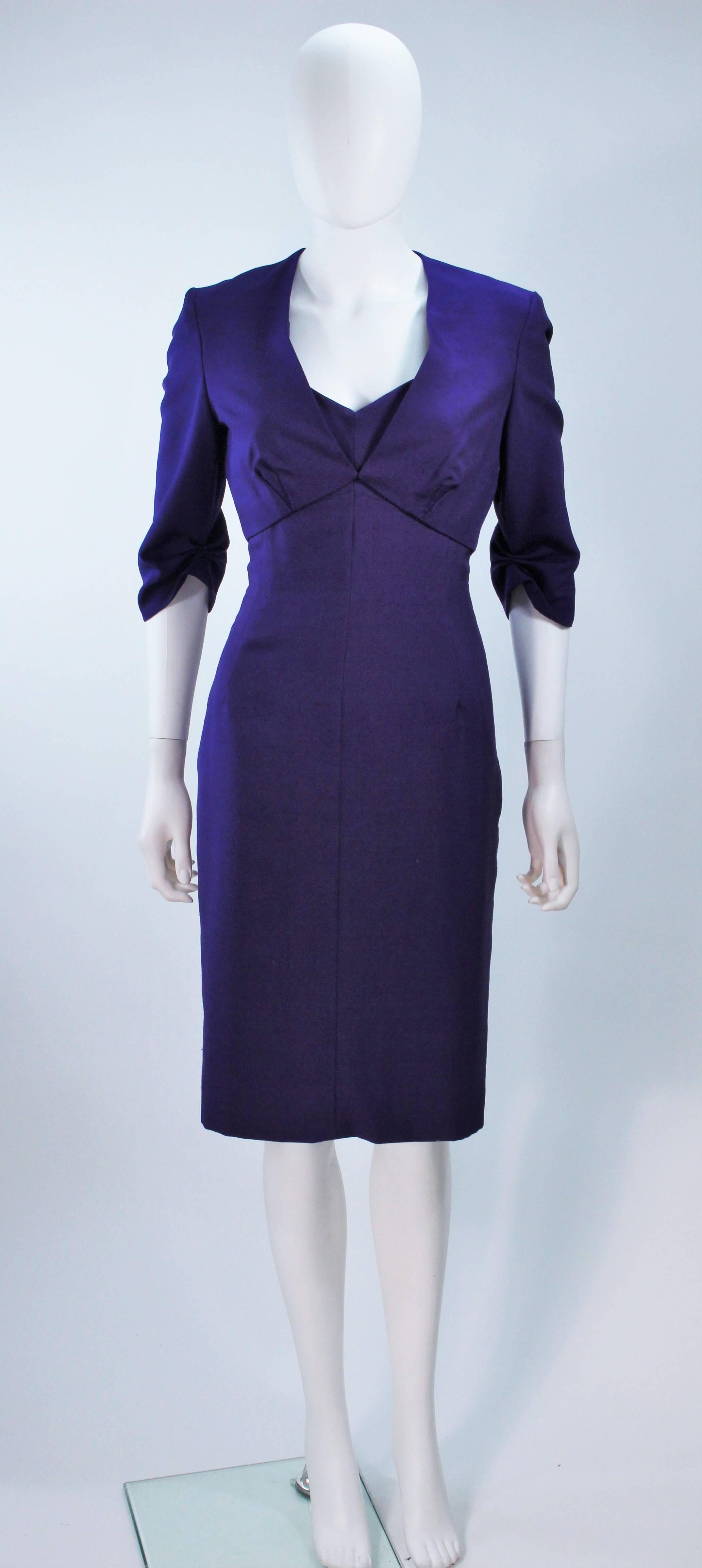 ELIZABETH MASON COUTURE Boléro en soie violette 'Made to Order' (sur commande) Pour femmes en vente