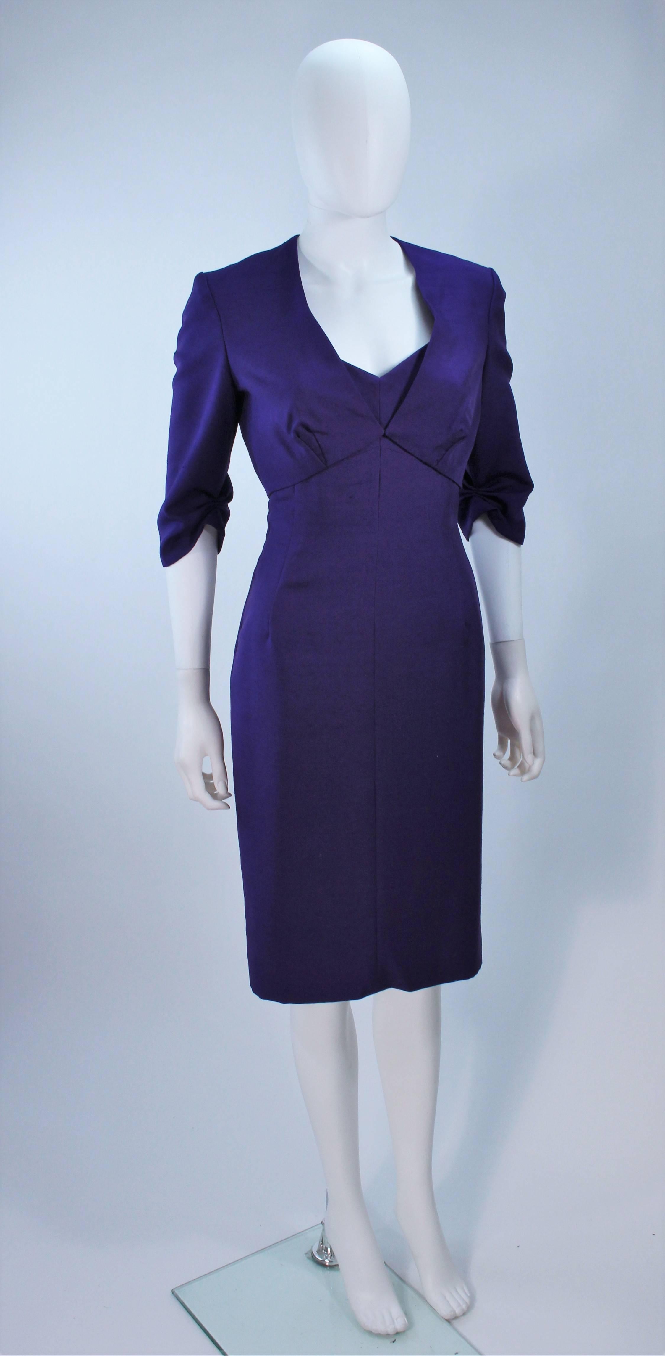 ELIZABETH MASON COUTURE Purple Silk Bolero 'Made to Order' For Sale 1