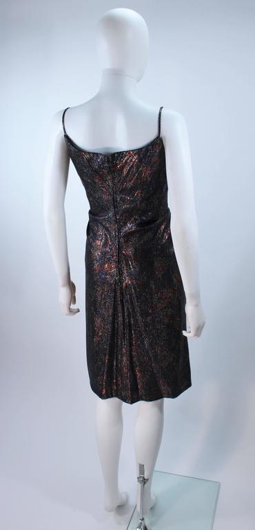 NOLAN MILLER Metallic Paisley Print Cocktail Dress Size 4