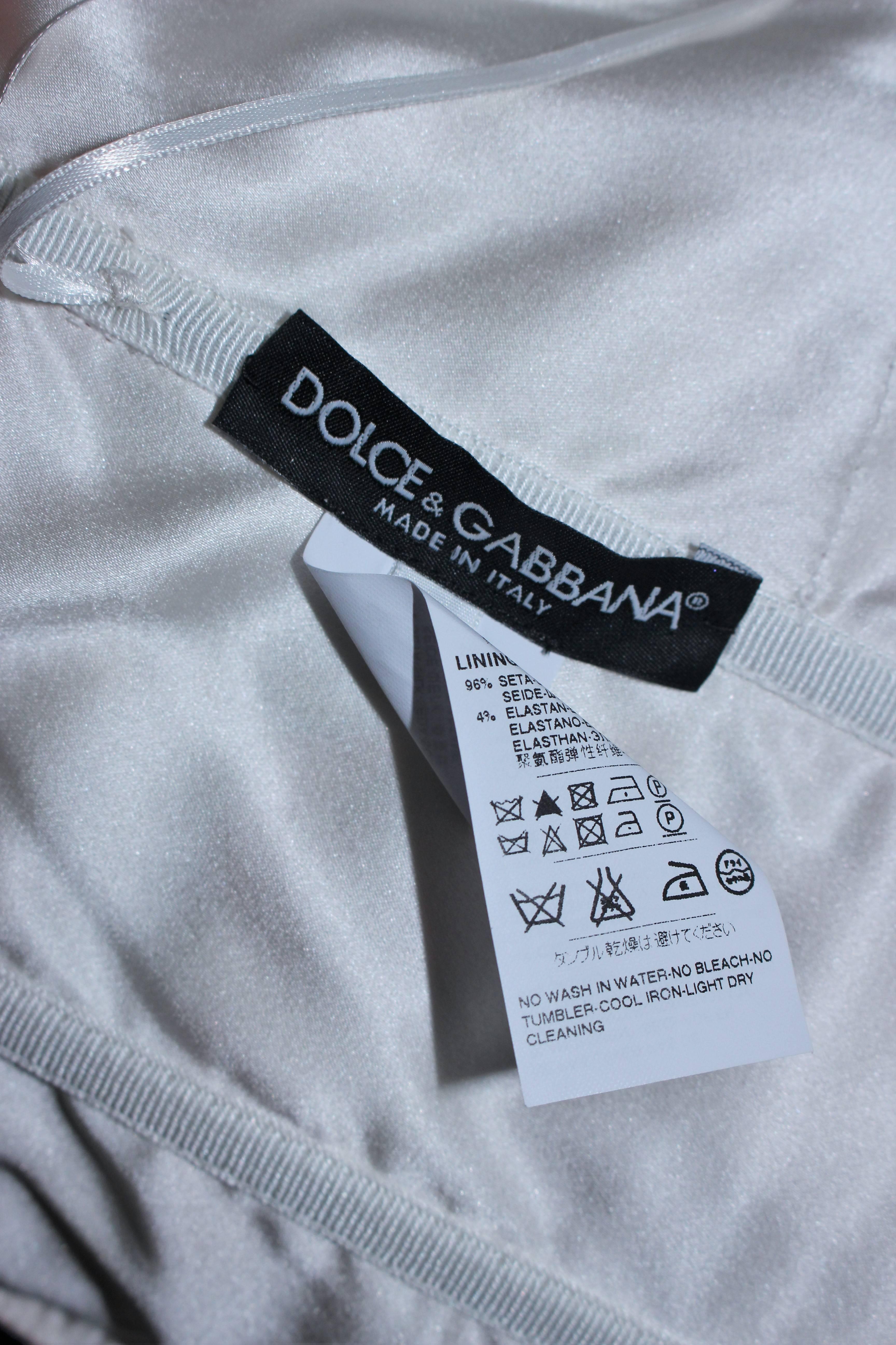 DOLCE AND GABBANA Ruched Stretch Silk TOMATO Print Dress Size 38 3