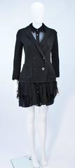 COMME DES GARCONS Wool Jacket and Dress Ensemble Size S