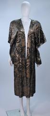 MALI Silk and Velvet Kimono Style Coat with Tassels Size Medium