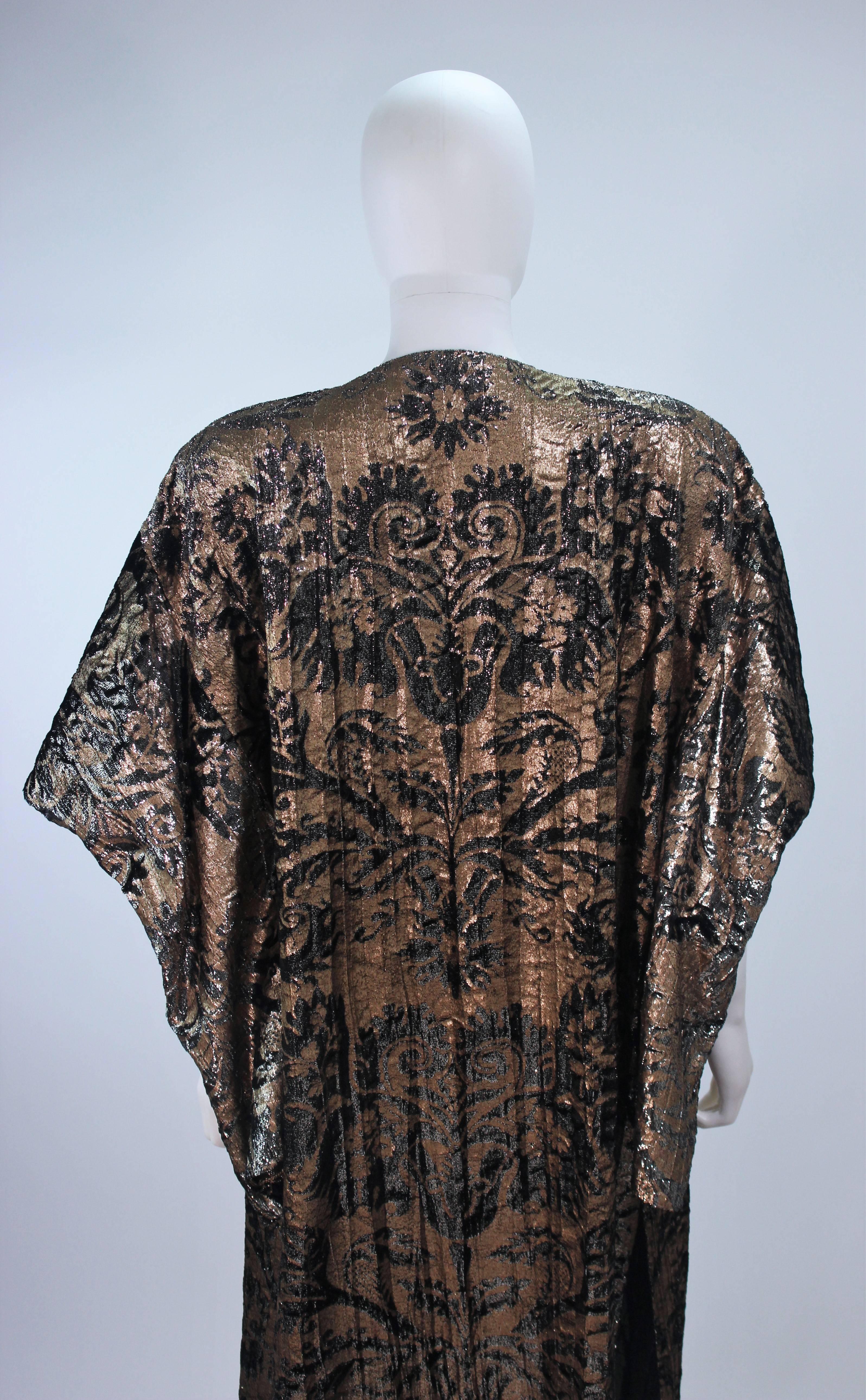 MALI Silk and Velvet Kimono Style Coat with Tassels Size Medium For Sale 4