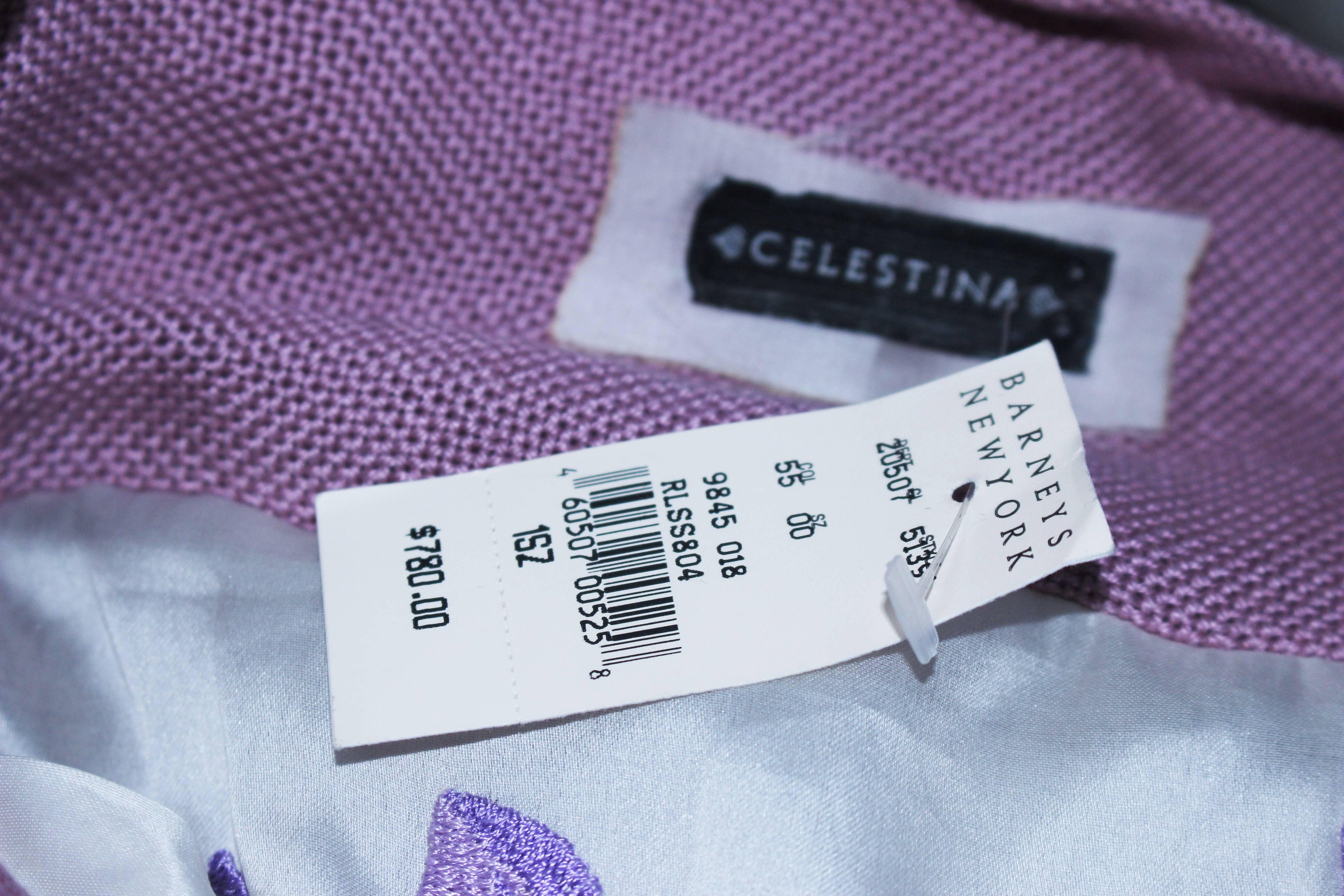 Celestina Purple Knit Shrug For Sale 5