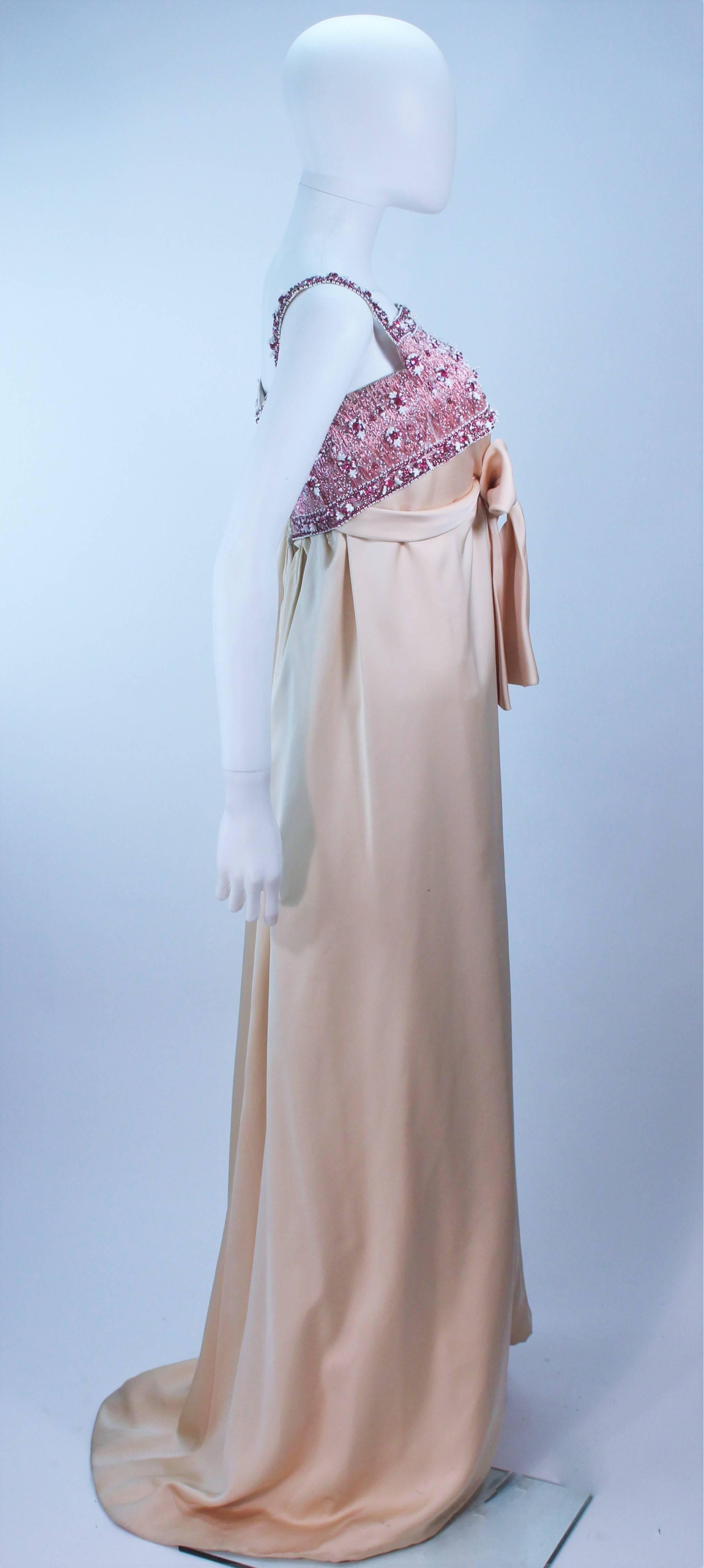 Women's GIVENCHY HAUTE COUTURE Lesage Paris Betsy Bloomingdale Hand Beaded 1960s Gown 0  For Sale