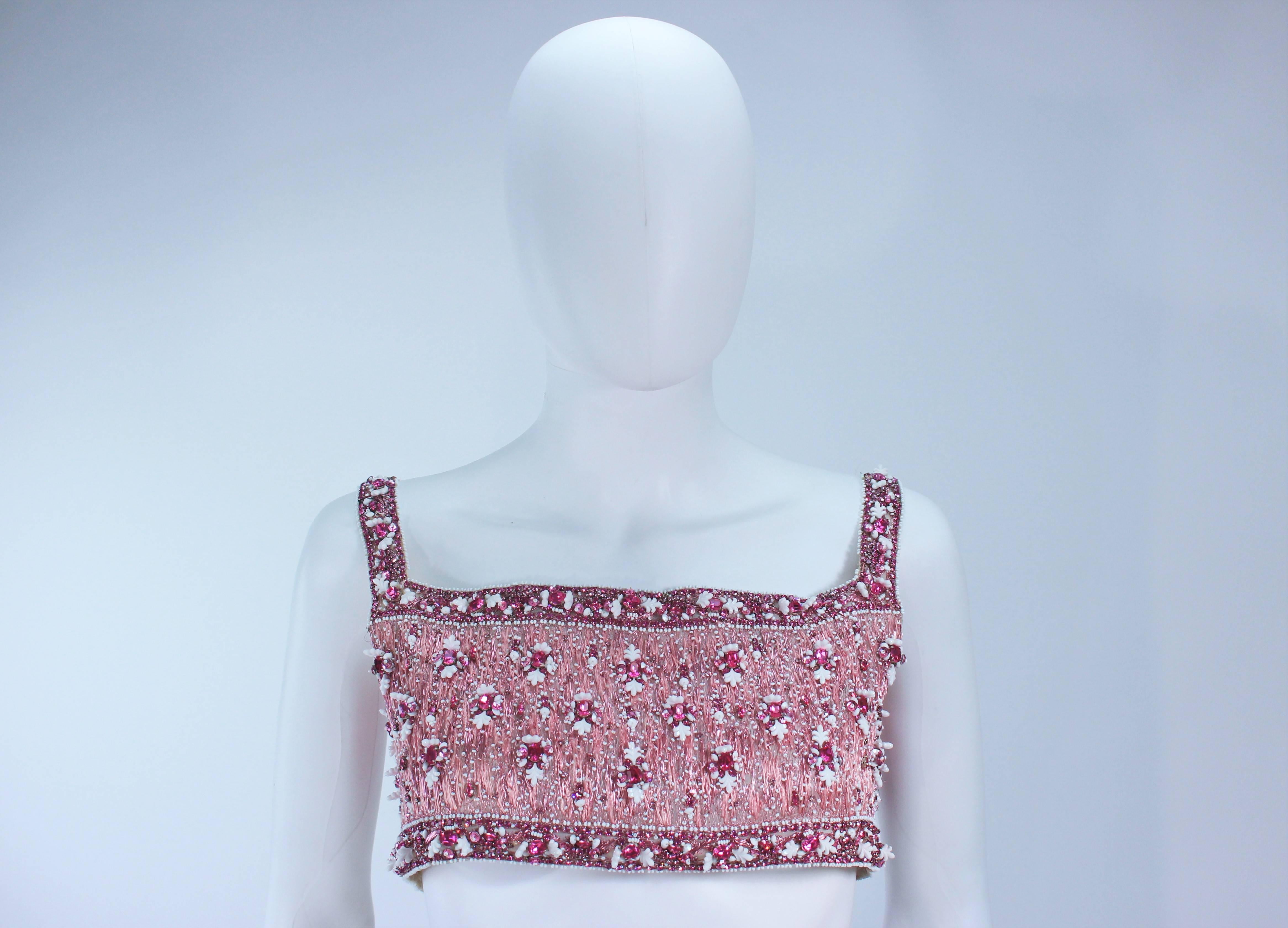 GIVENCHY HAUTE COUTURE Lesage Paris Betsy Bloomingdale Hand Beaded 1960s Gown 0  For Sale 1