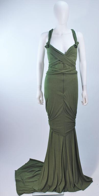 ELIZABETH MASON COUTURE Bamboo Jersey Eco Chic Draped Gown Made To ...