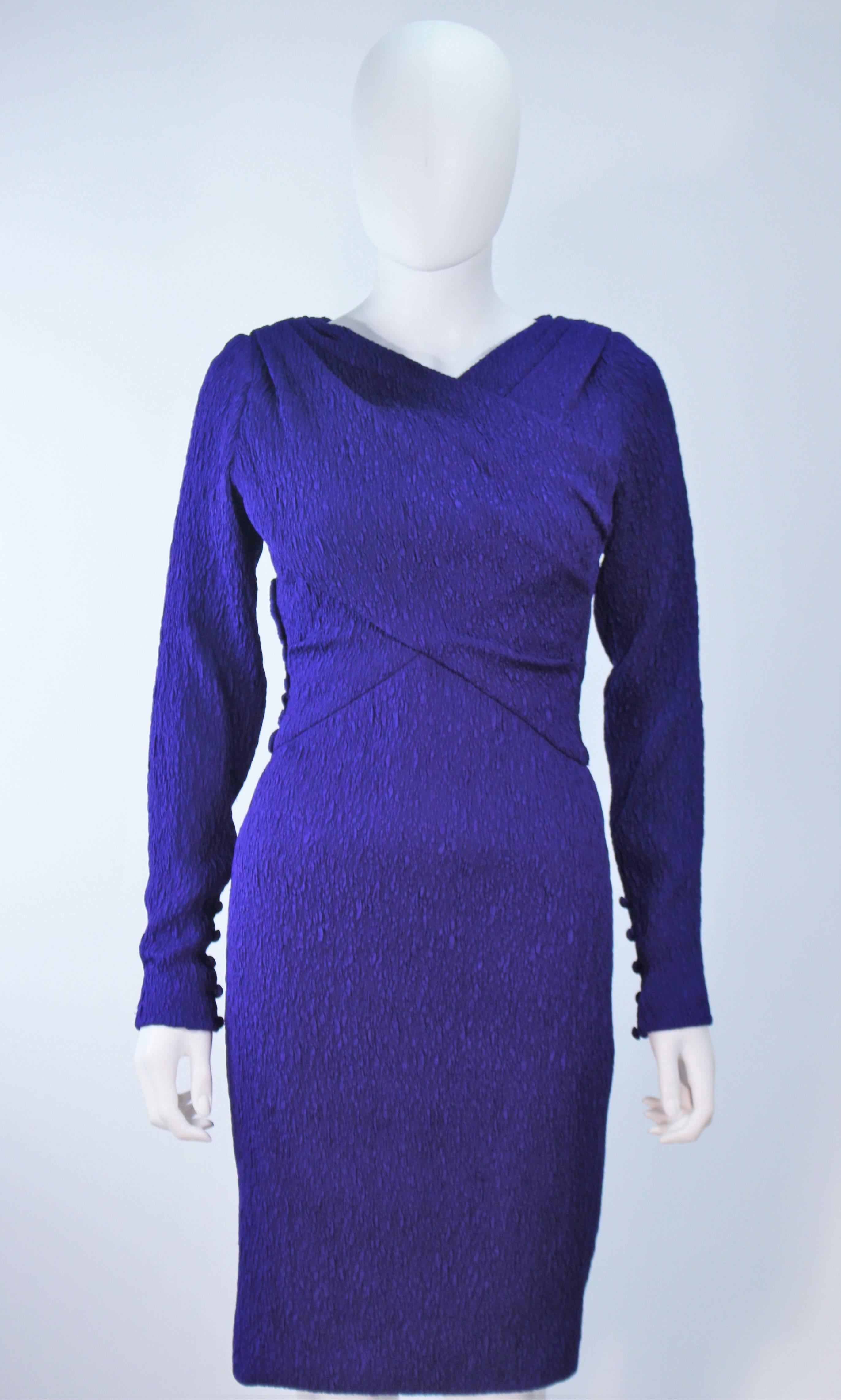 Purple CHRISTIAN DIOR Haute Couture. Provenance: BETSY BLOOMINGDALE 1980s Size Small