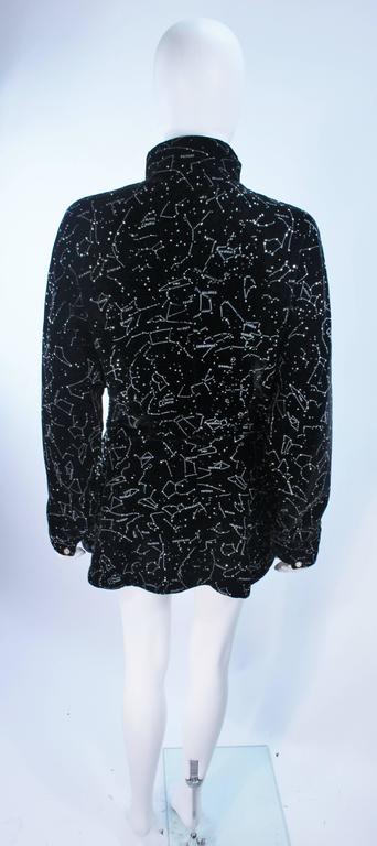 jacket pvc material Velvet Rhinestone Celestial and LAGERFELD KARL