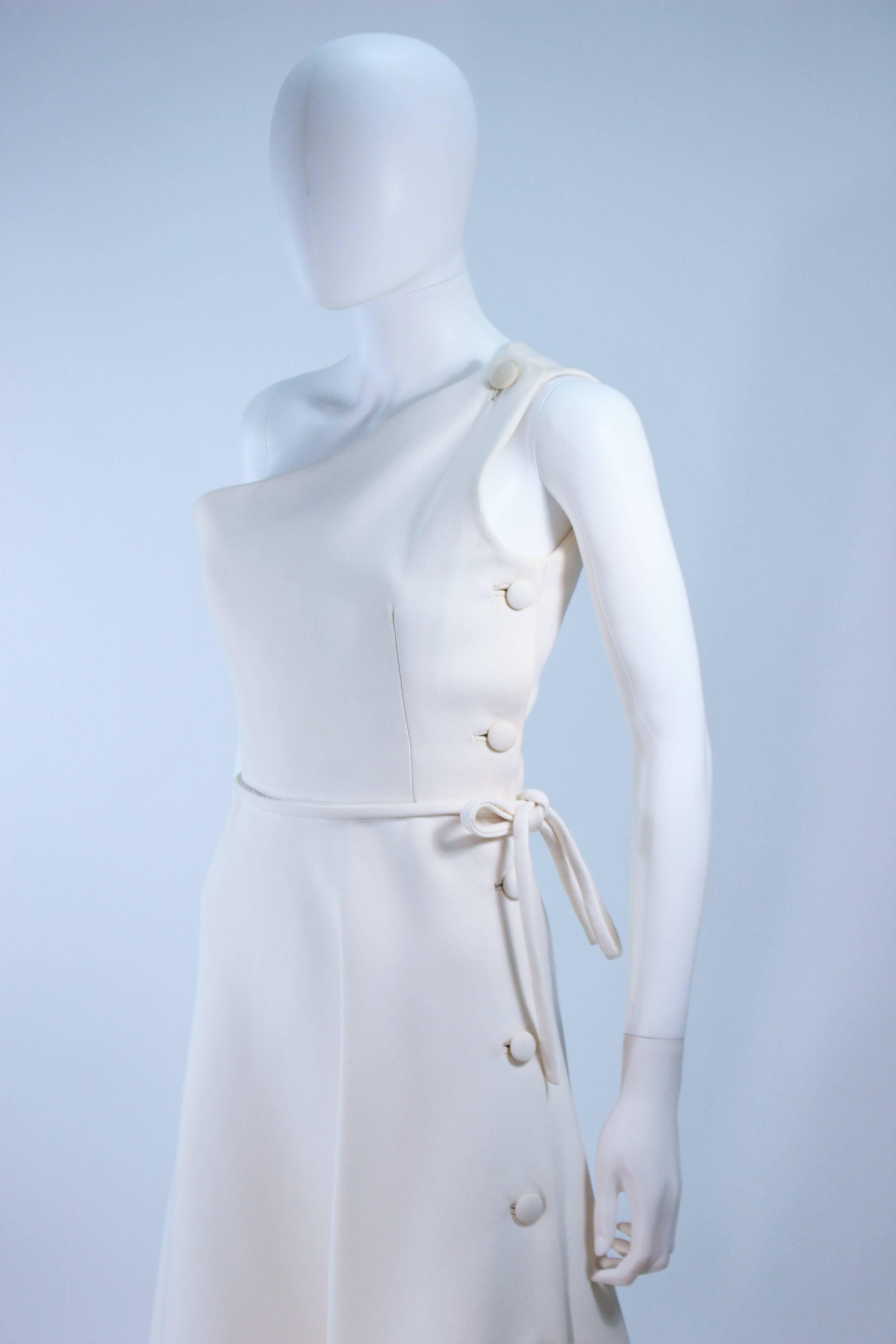 Gray GIVENCHY HAUTE COUTURE White Gown , Provenance: Betsy Bloomingdale For Sale