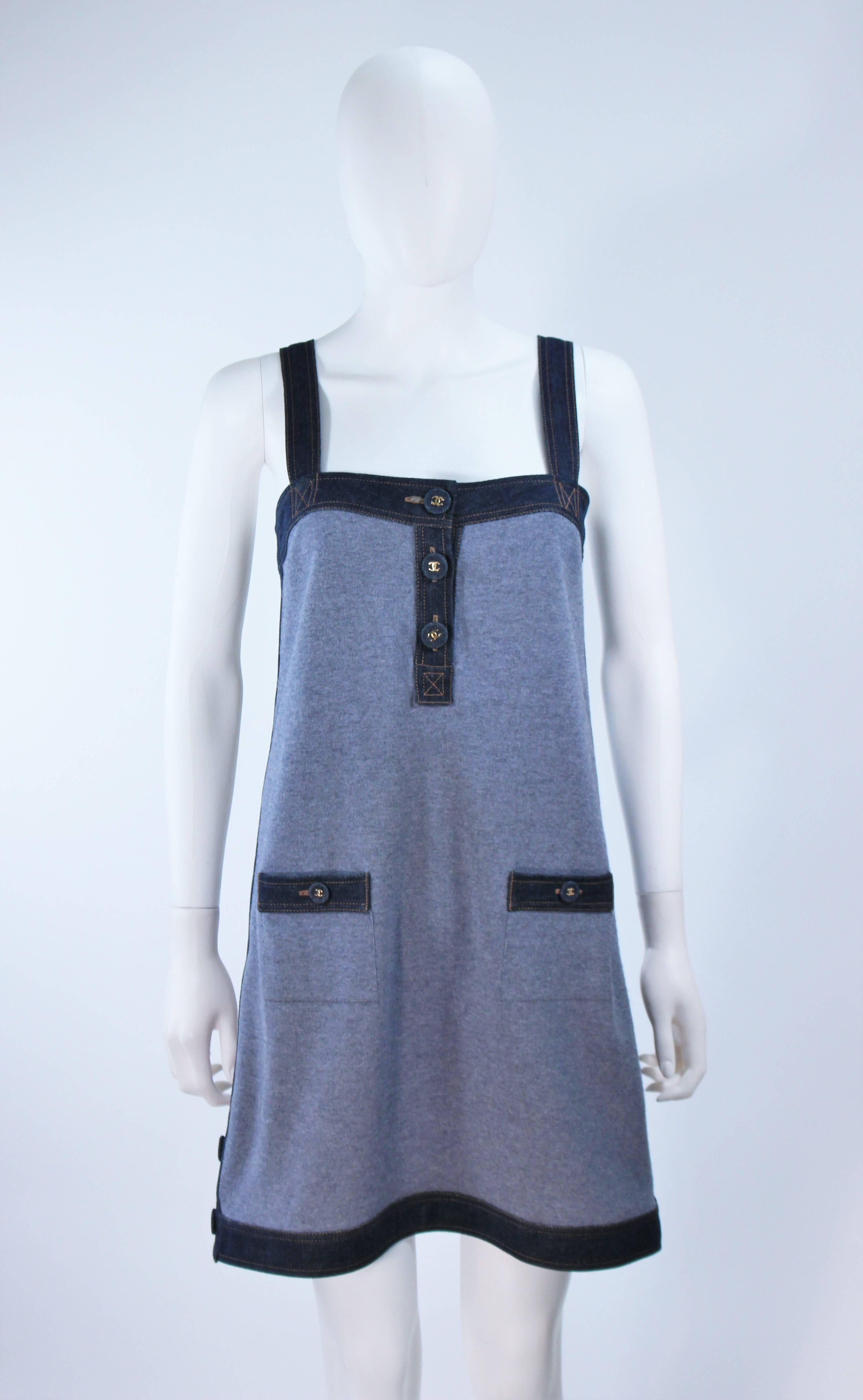 chanel denim dress