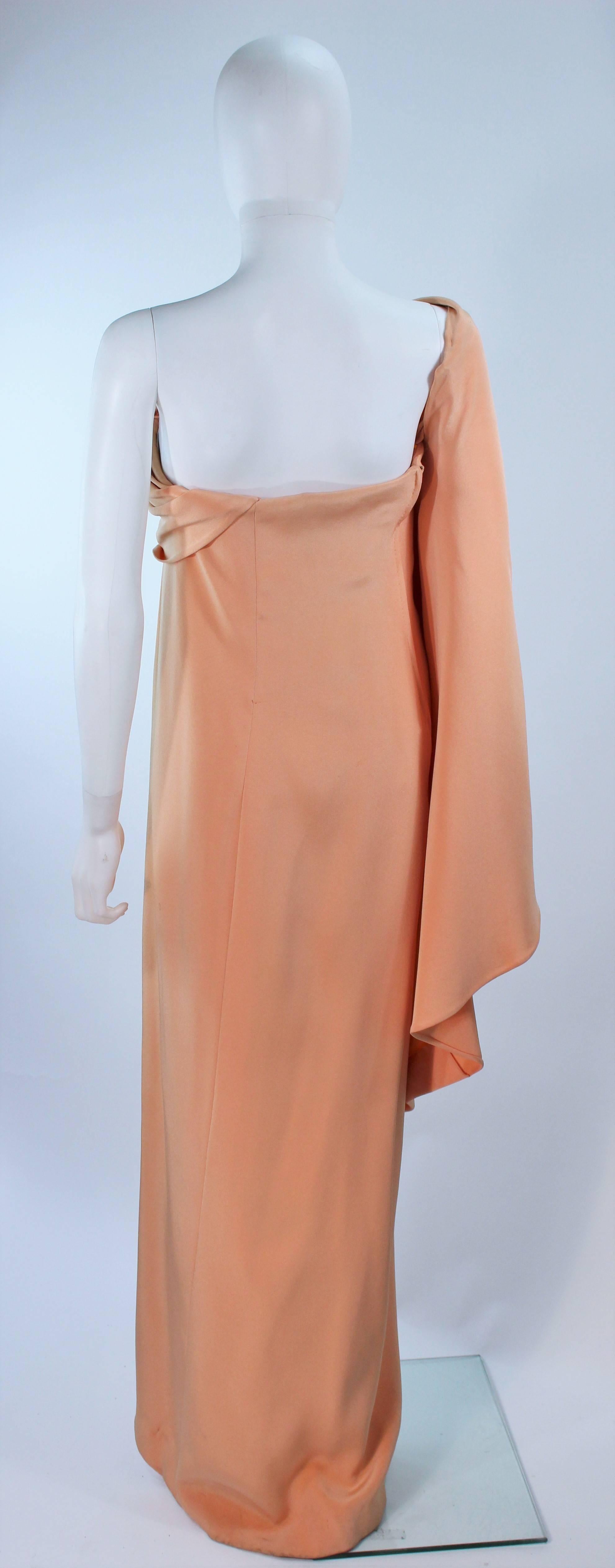 Women's GIVENCHY HAUTE COUTURE  Peach Silk Gown of the late Betsy Bloomingdale
