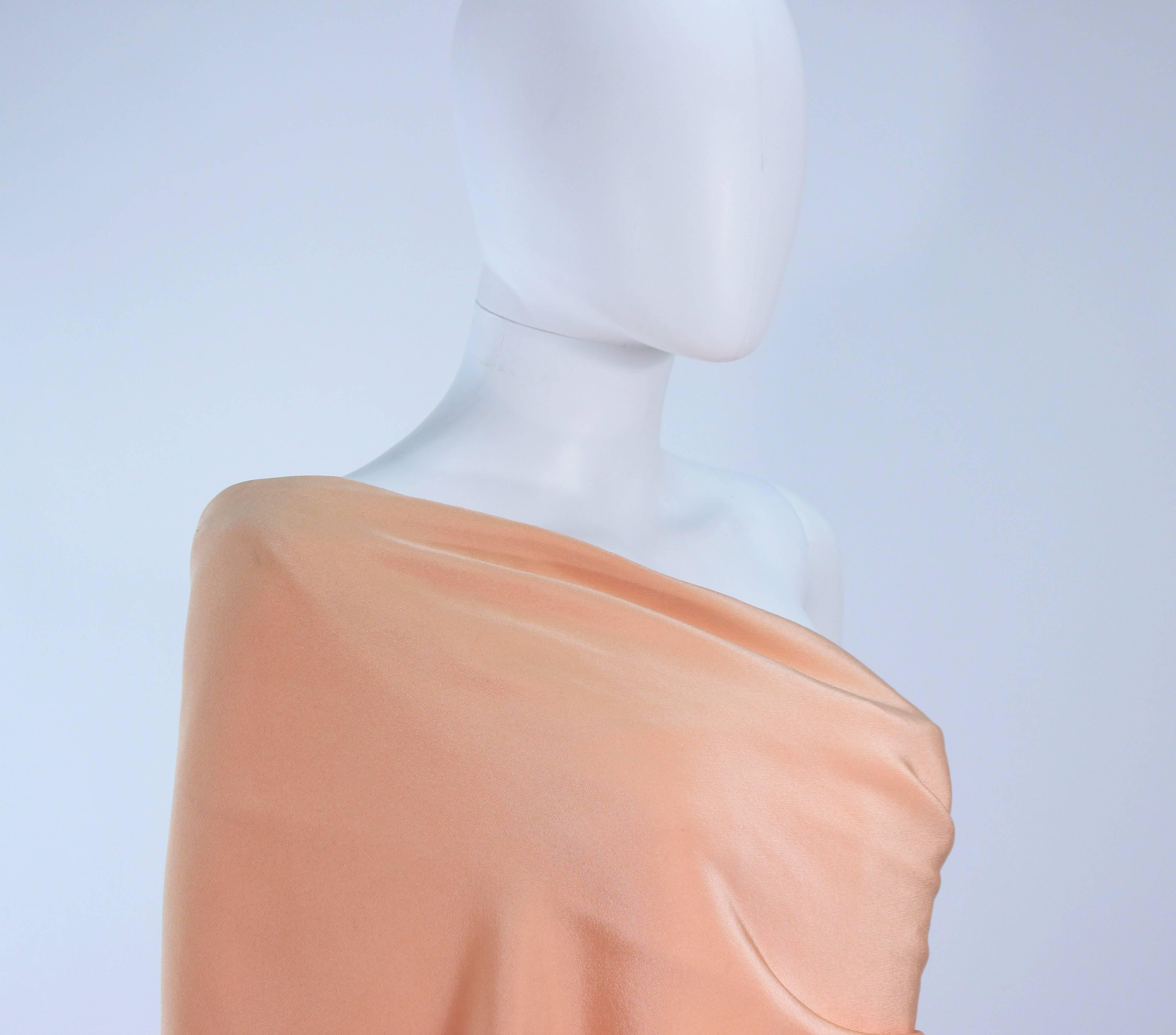 Brown GIVENCHY HAUTE COUTURE  Peach Silk Gown of the late Betsy Bloomingdale