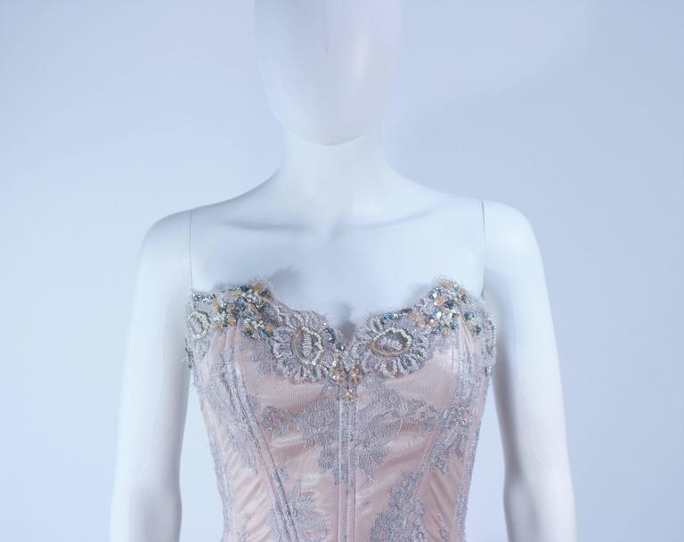 vicky formal lace corset dress VICKY Halter Beaded Tulle Corset Gown