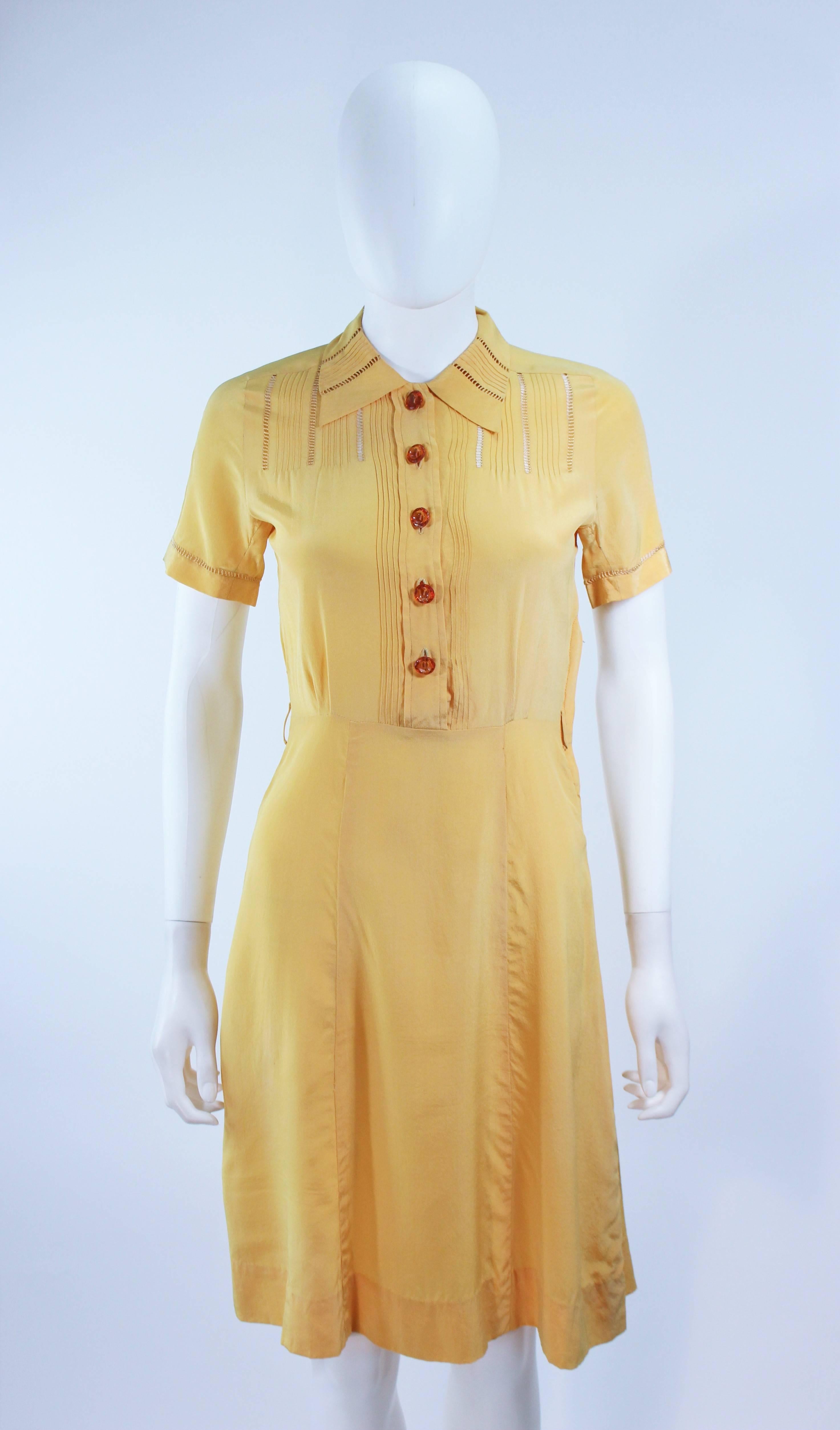 1940s yellow dress