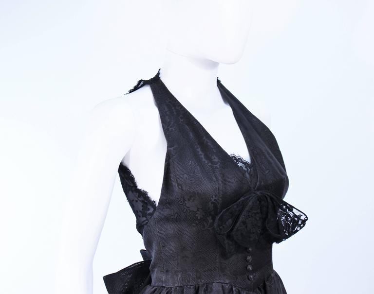 NINA RICCI Black Lace and Brocade Gown Size 0 For Sale at 1stDibs ...