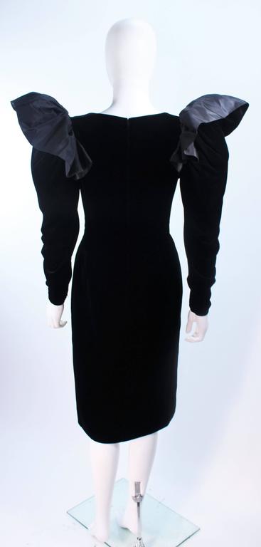 LANVIN Black Dramatic Velvet Cocktail Dress Size 6 at 1stDibs | lanvin ...