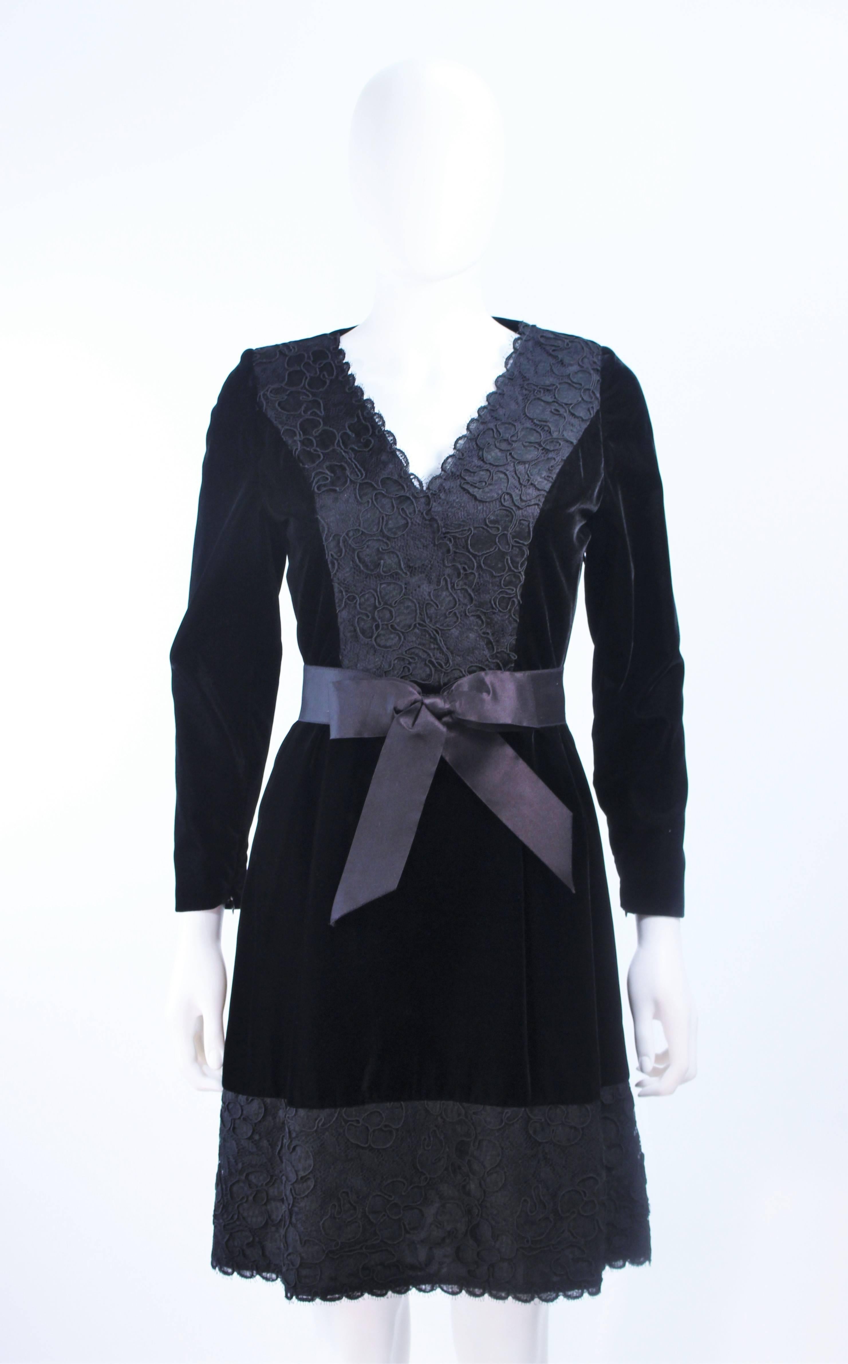 givenchy black velvet dress