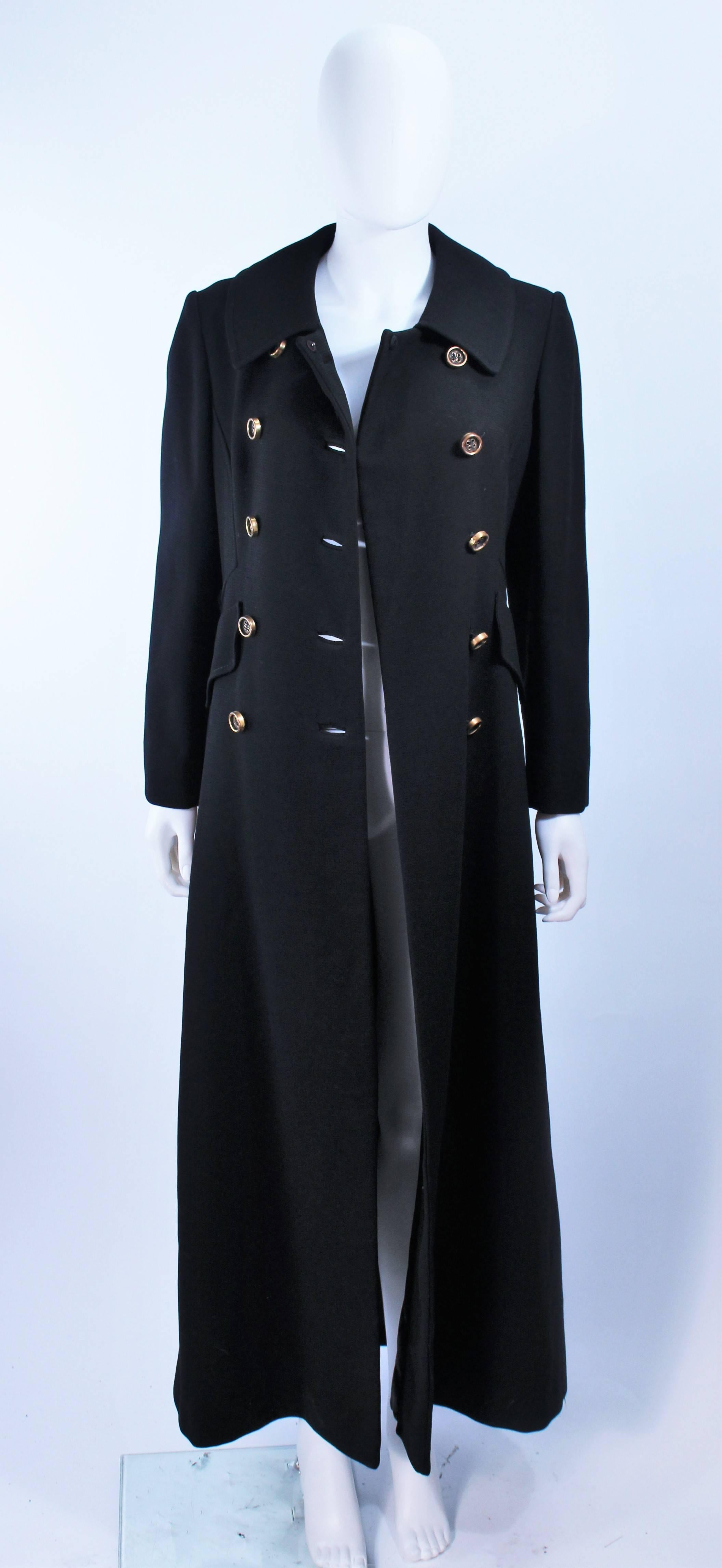 Women's ALTON LEWIS Double Breasted Full Length Tailored Coat Size 4 6 For Sale