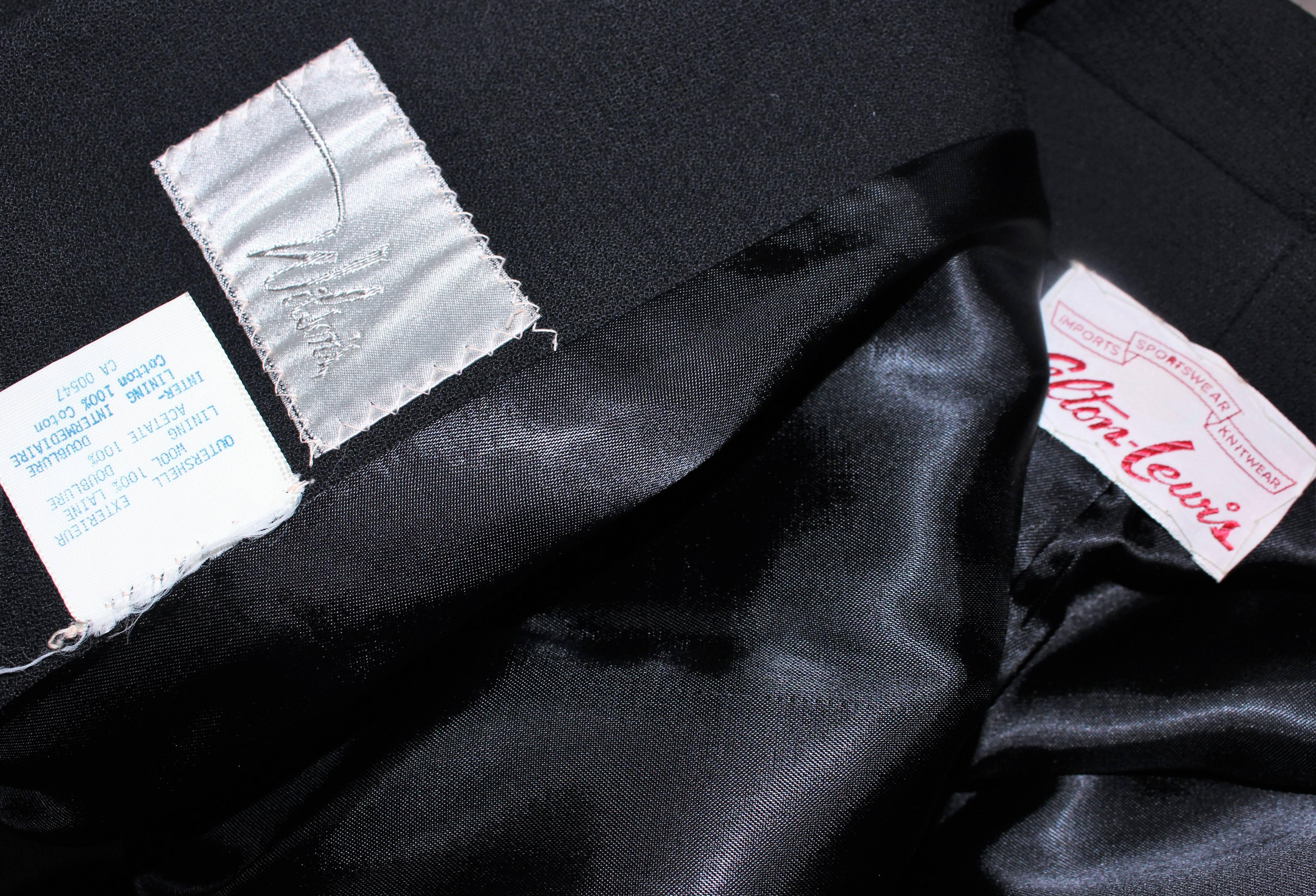 Manteau tailleur ALTON LEWIS à double boutonnage pleine longueur taille 4 6 en vente 5