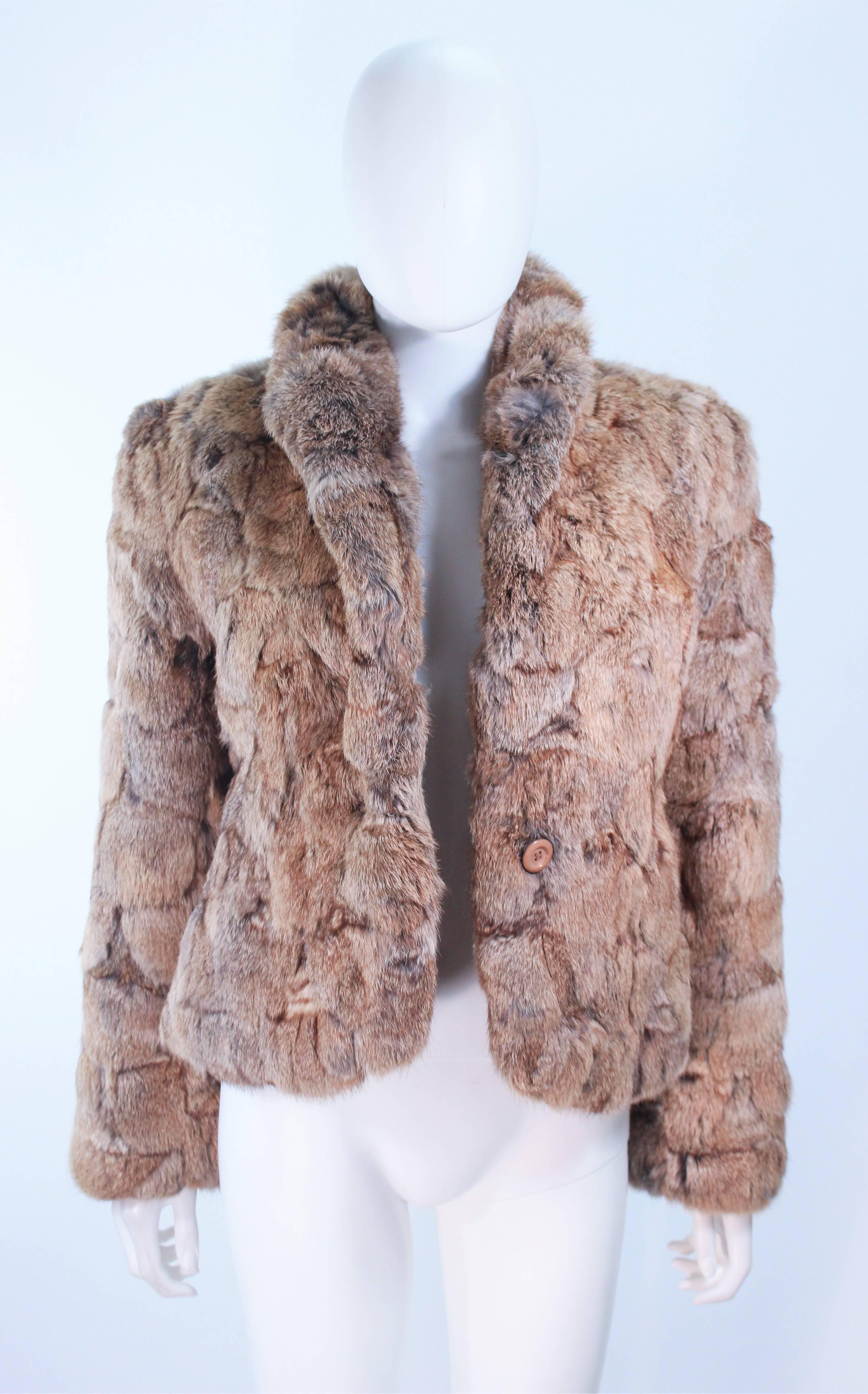 sergio valente rabbit fur coat