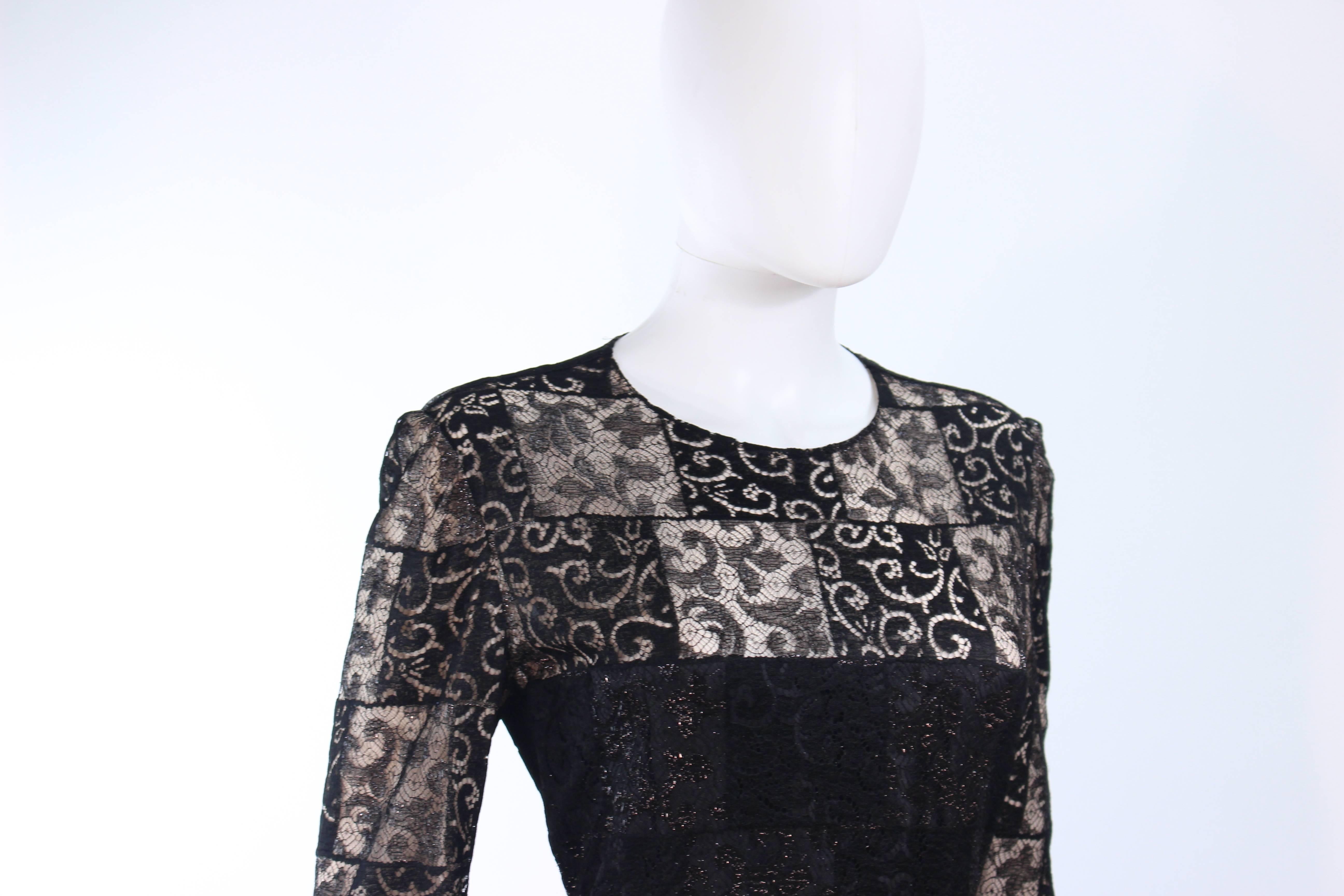 carolina herrera black lace dress