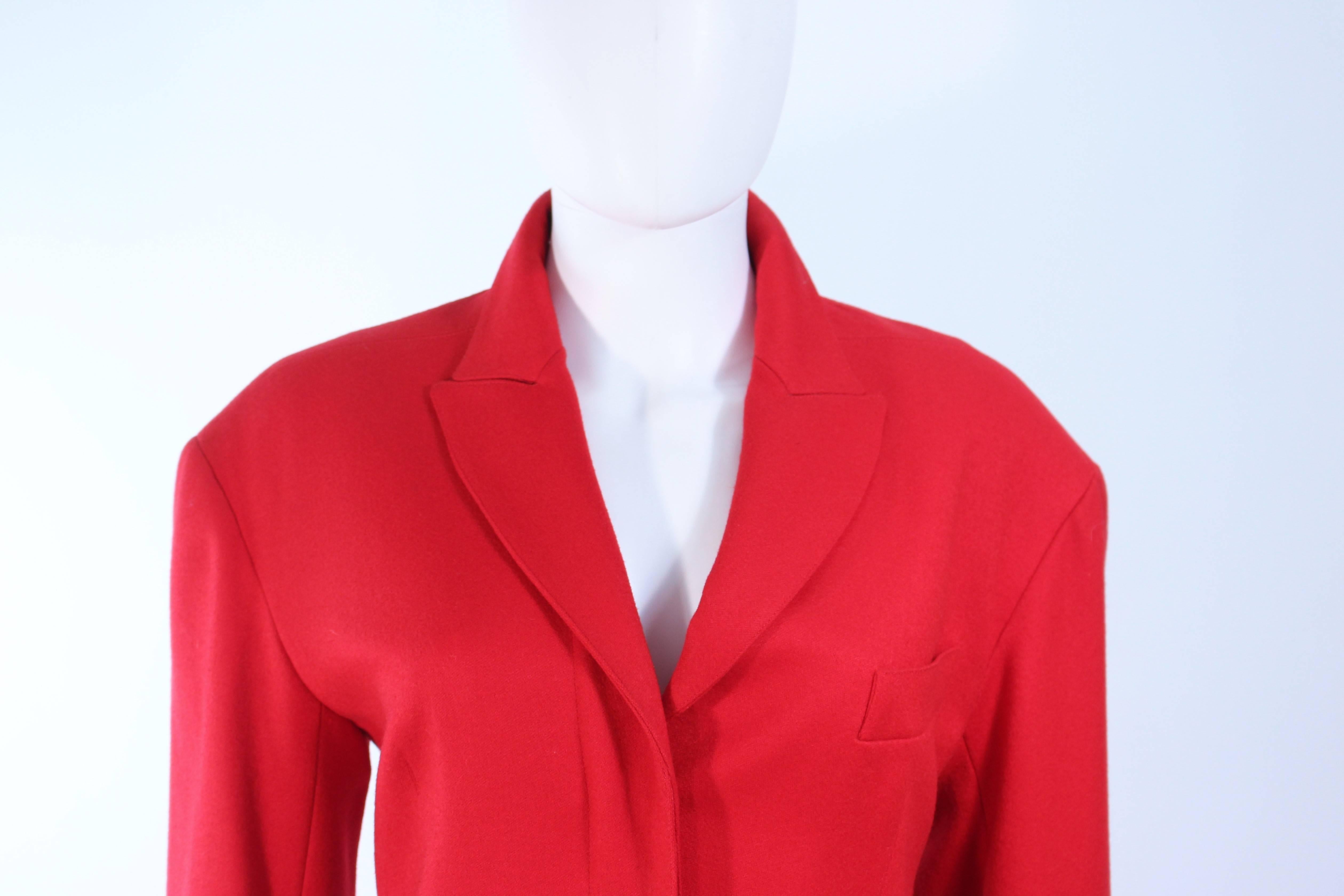 ALAIA Red Blazer Size 12 In Excellent Condition In Los Angeles, CA