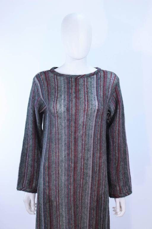 Missoni Grey Mauve Green Full Length Sweater Dress Size Medium