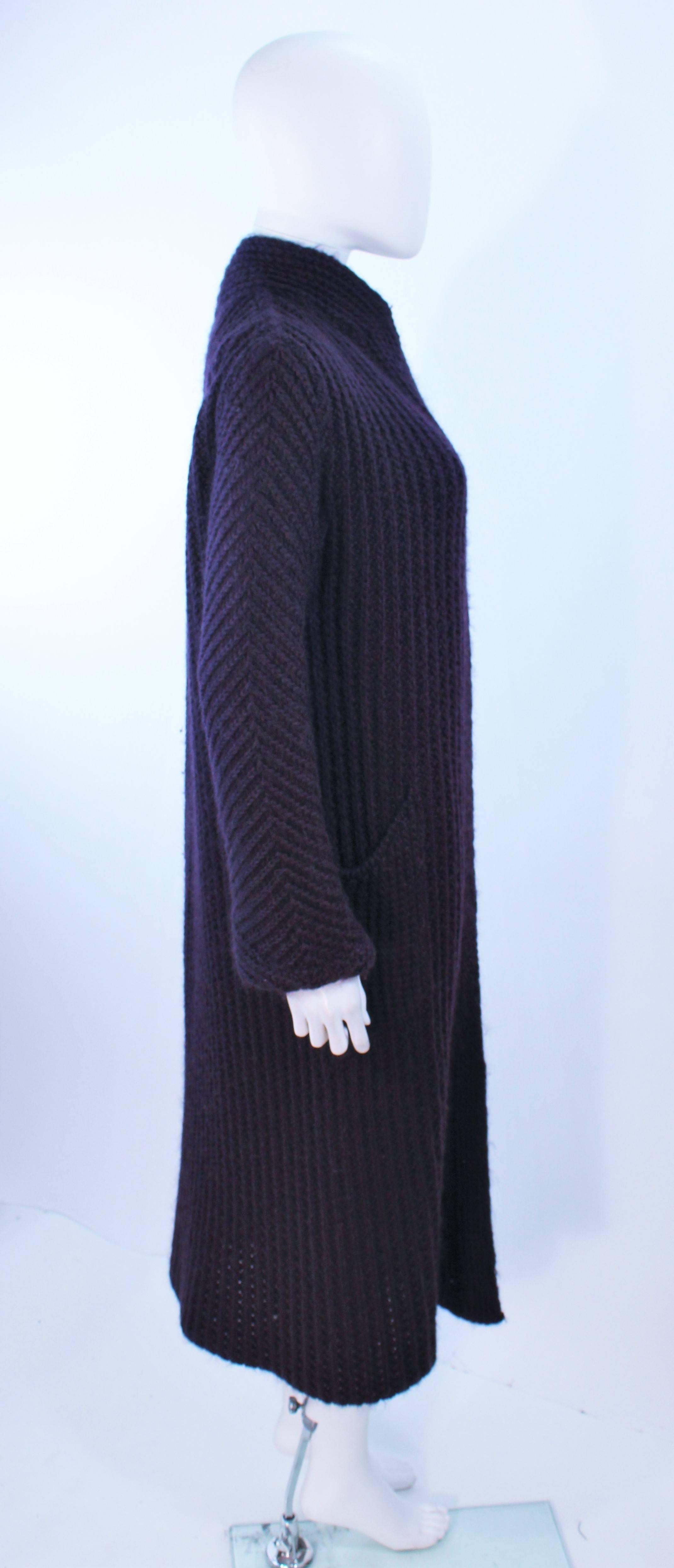 MISSONI Purple Wool Knit Full Length Sweater Size Medium  For Sale 3