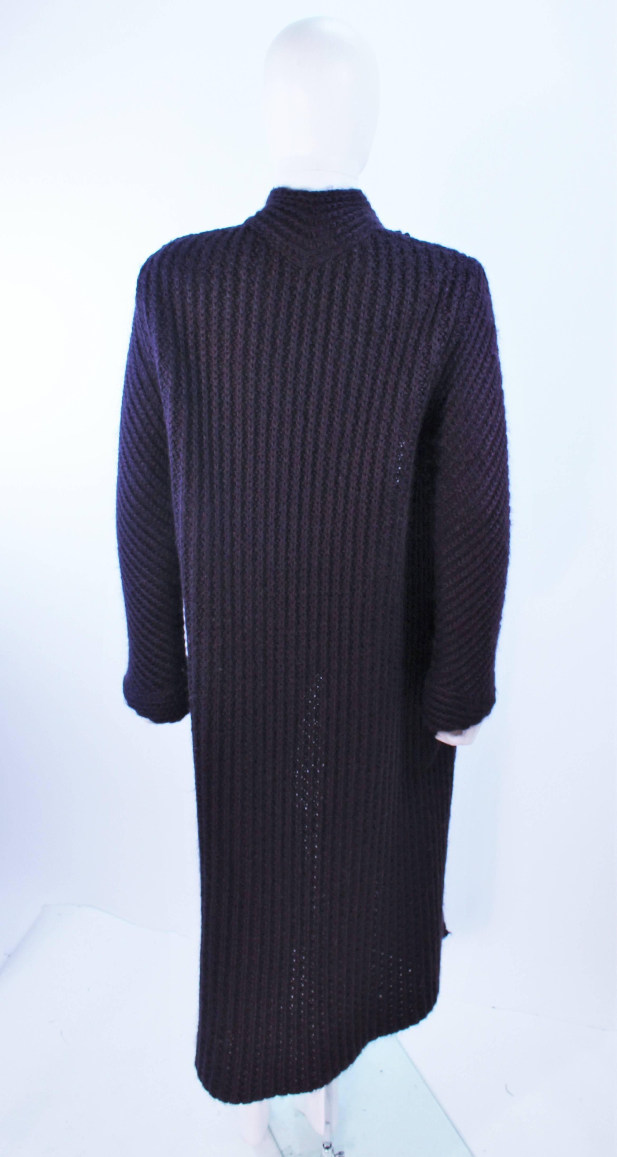 MISSONI Purple Wool Knit Full Length Sweater Size Medium  For Sale 4