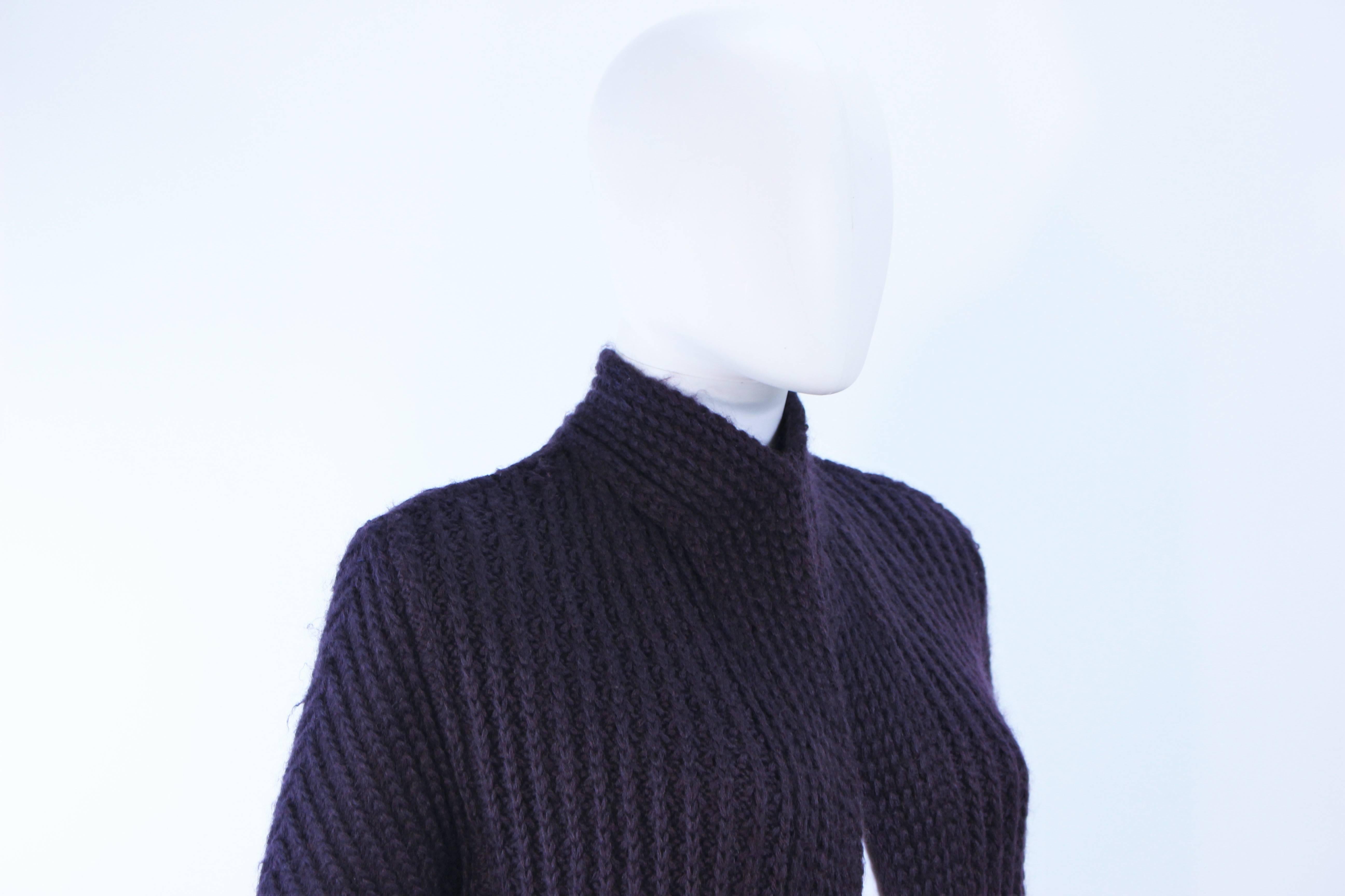 MISSONI Purple Wool Knit Full Length Sweater Size Medium  For Sale 2