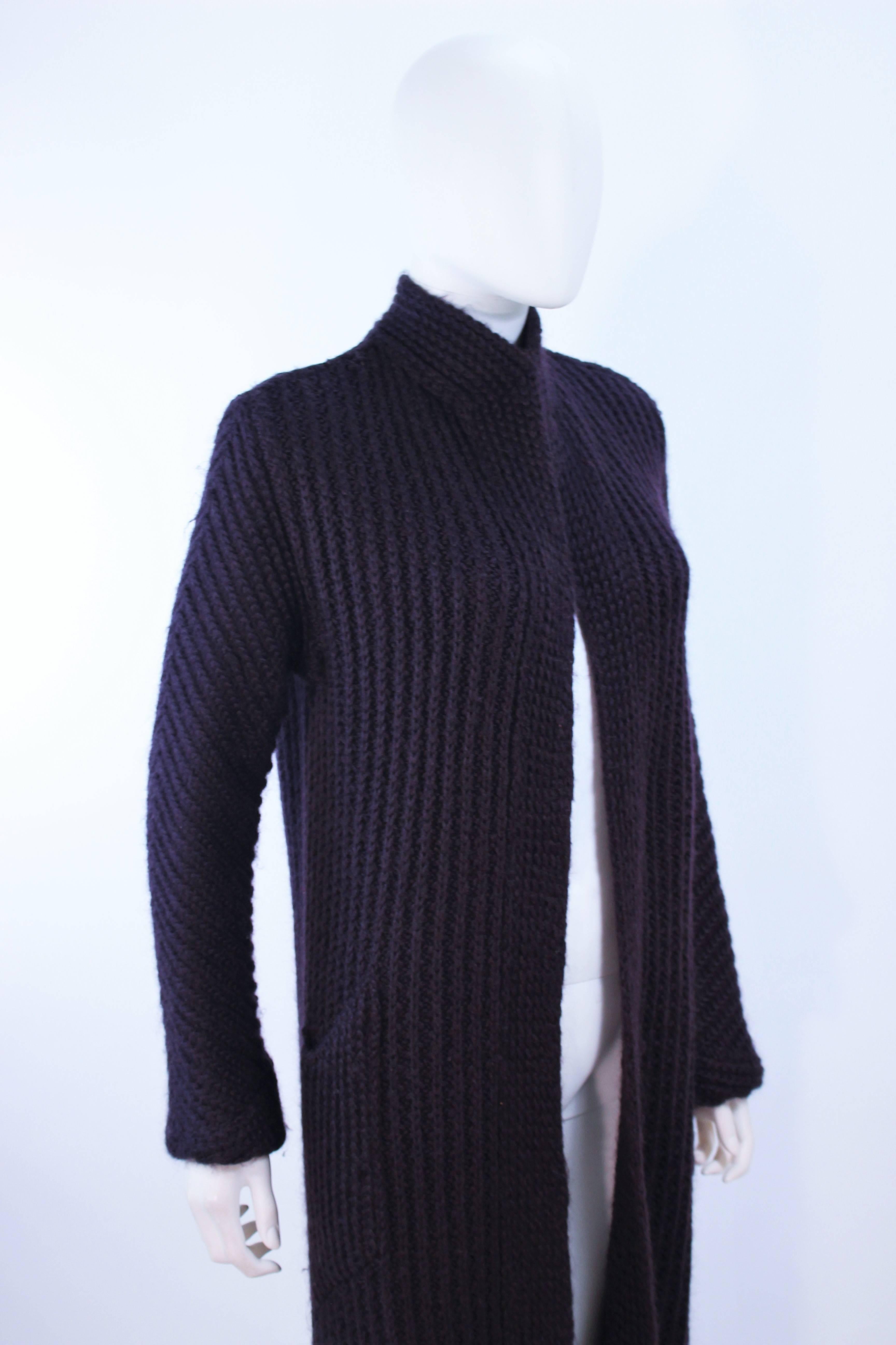 MISSONI Purple Wool Knit Full Length Sweater Size Medium  For Sale 1