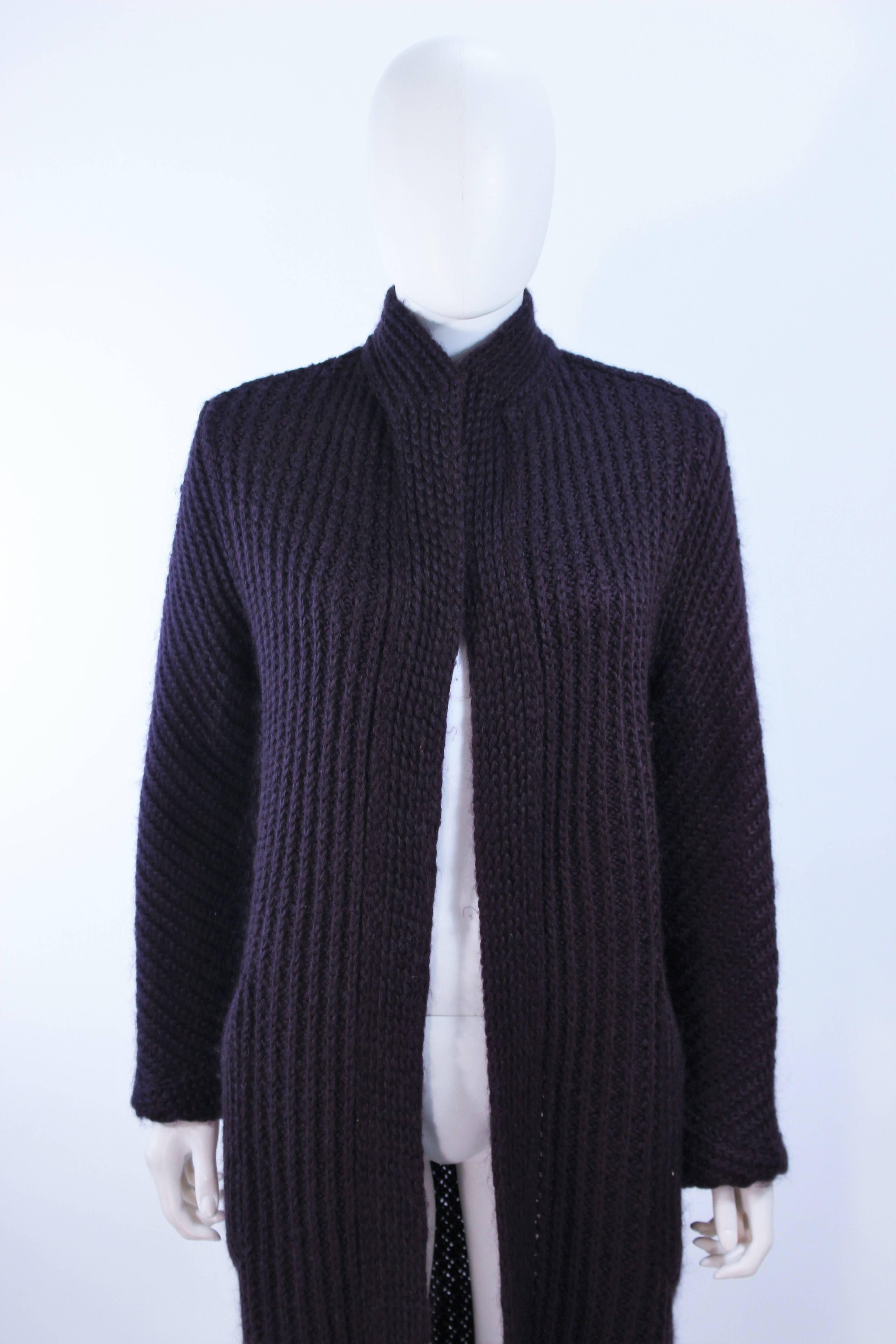 Black MISSONI Purple Wool Knit Full Length Sweater Size Medium  For Sale