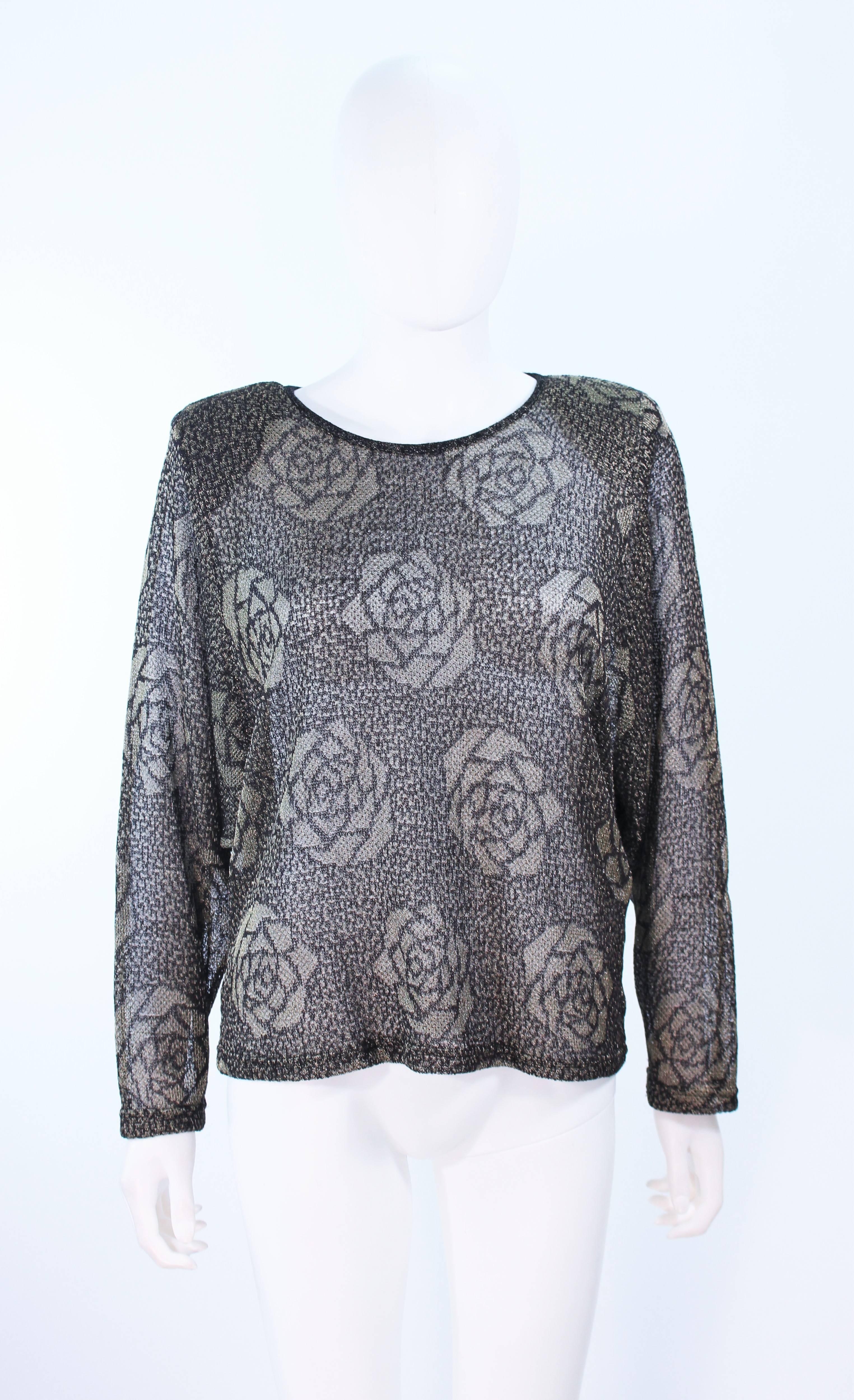 MISSONI Hosenset in Schwarz und Gold Größe Medium Large 46 im Angebot 3