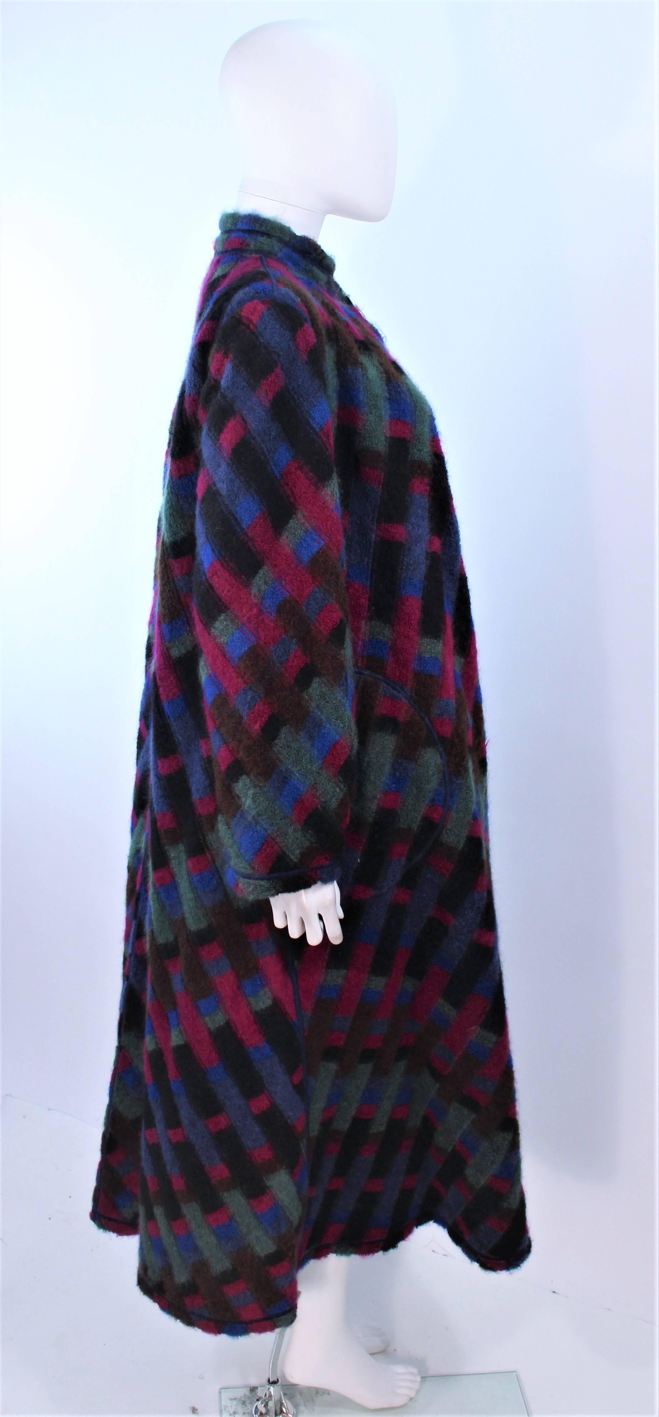 MISSONI Mehrfarbiger Wendbarer Mantel mit Spiegelstern-Knöpfen Größe 8 im Angebot 3