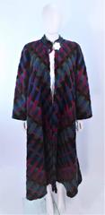 MISSONI Manteau réversible multicolore multicolore avec bouton étoile miroir taille 8