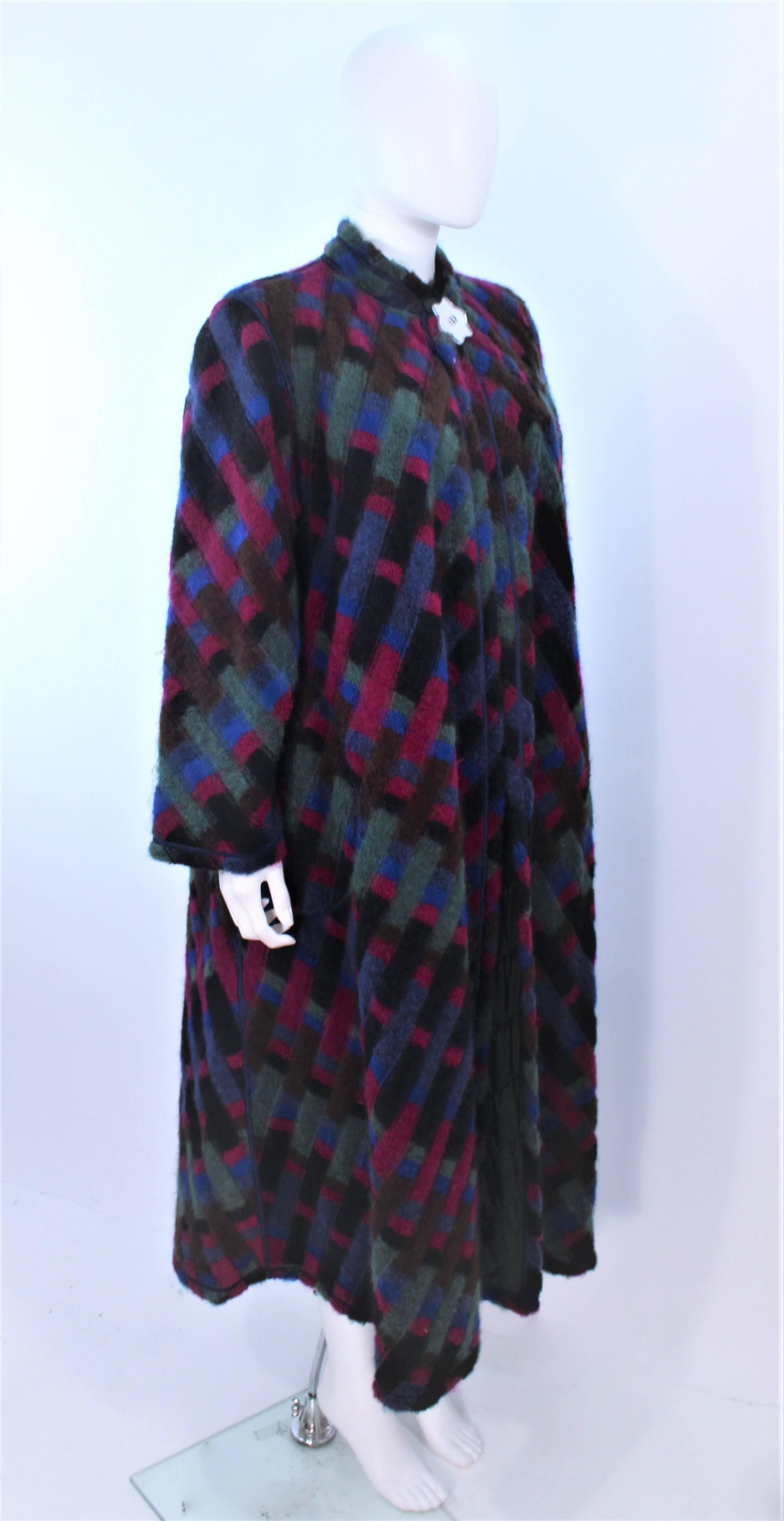 MISSONI Mehrfarbiger Wendbarer Mantel mit Spiegelstern-Knöpfen Größe 8 Damen im Angebot