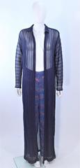 MISSONI Periwinkle Duster and Zig Zag Pattern Pants Size 46