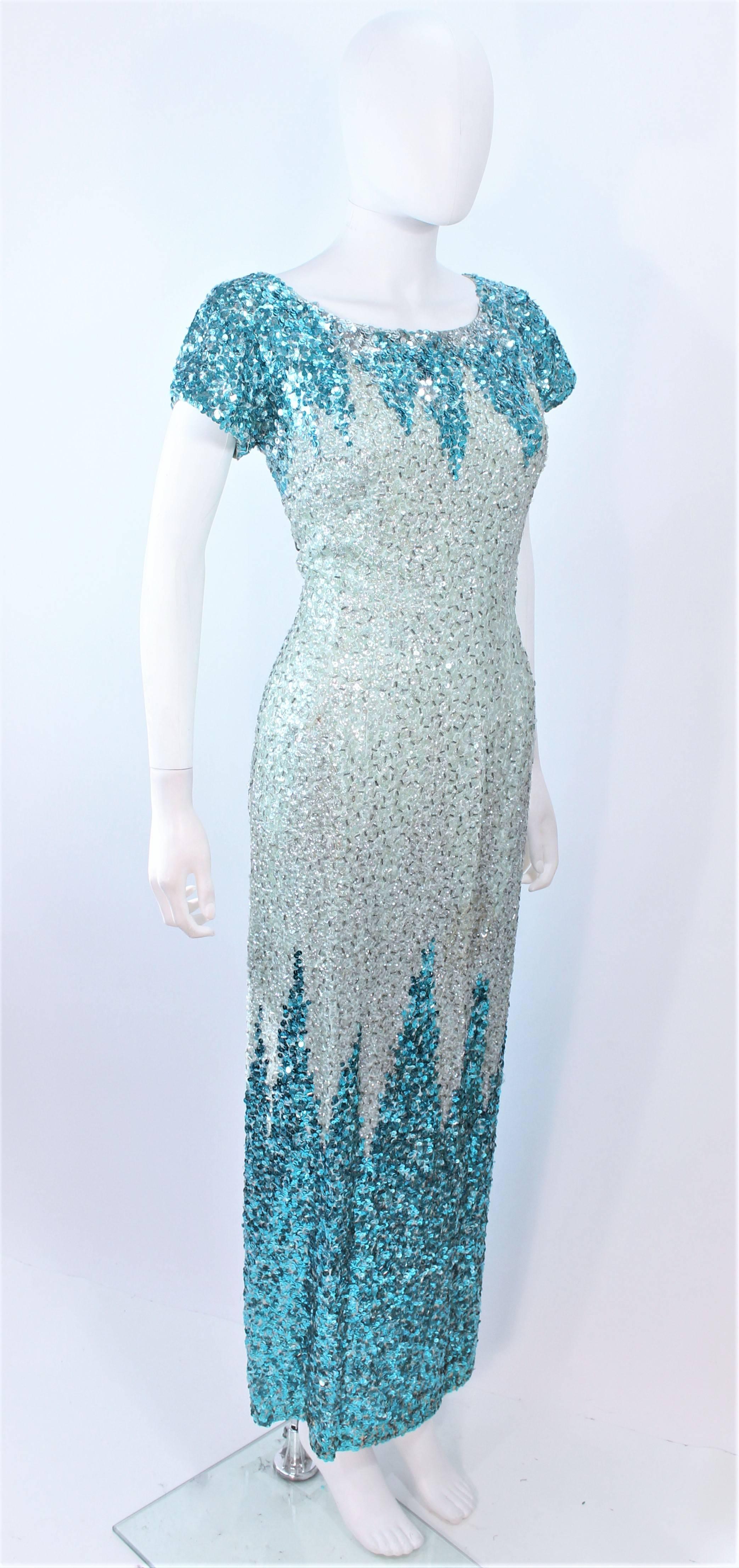 vintage sequin dress 1950s