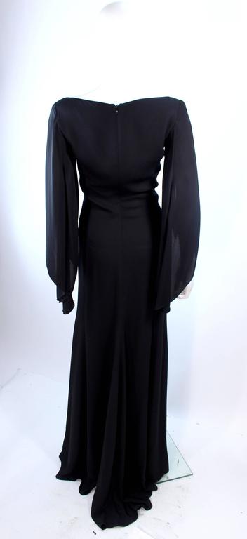 sachin and babi light blue dress Black Coast Cold Shoulder Chiffon Drape Sleeve Maxi DressWith Embellished  Waistband