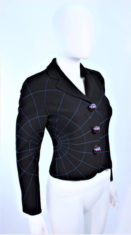 MOSCHINO CHEAP and CHIC Functional Compass Button Geographic