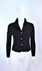 MOSCHINO CHEAP & CHIC Functional Compass Button Geographic Jacket Size 4