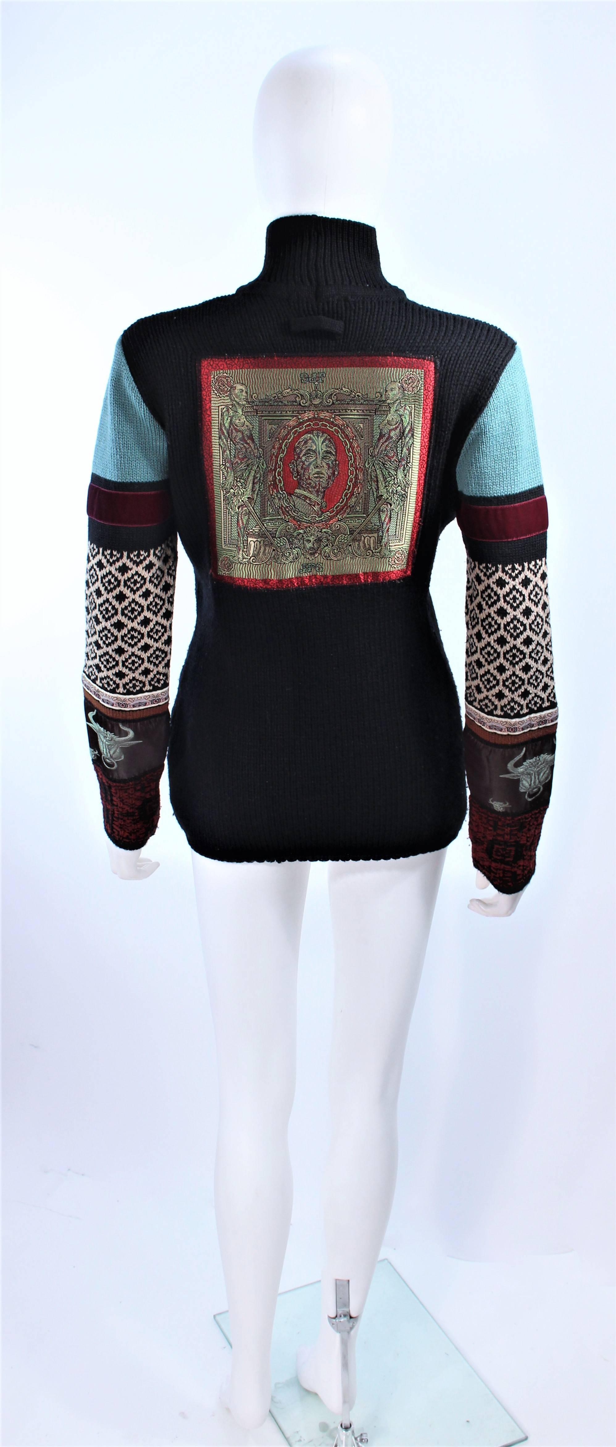 JEAN PAUL GAULTIER Guardians and Taurus Applique Sweater Size Medium 2