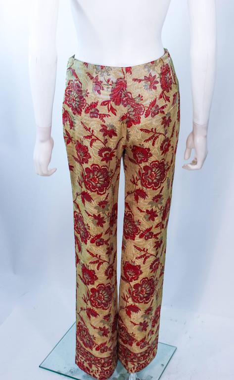 VALENTINO Silk Brocade Tapestry Pants Size 2 4 For Sale at 1stDibs ...